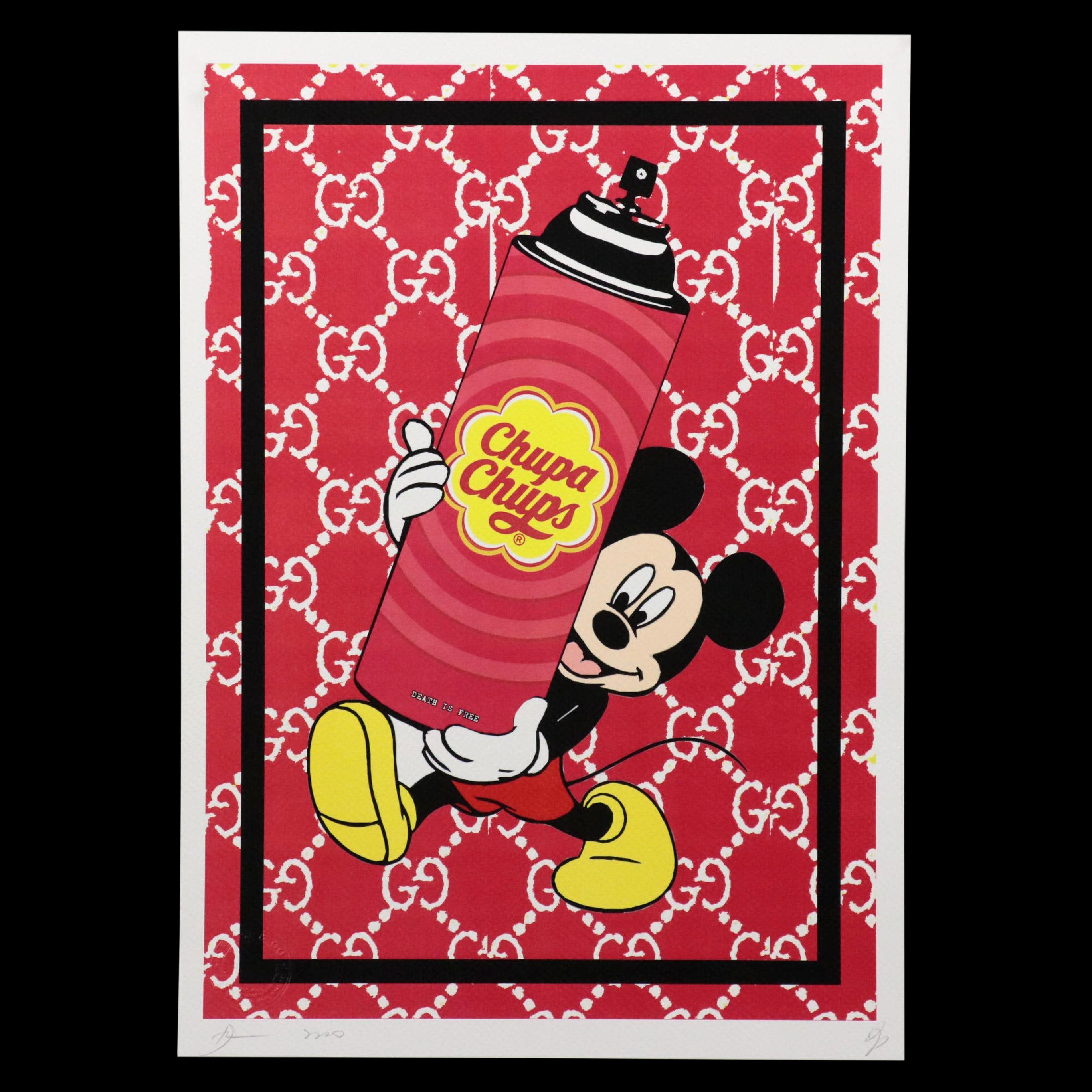 Death NYC Pop Art Graphic Print of Mickey Mouse