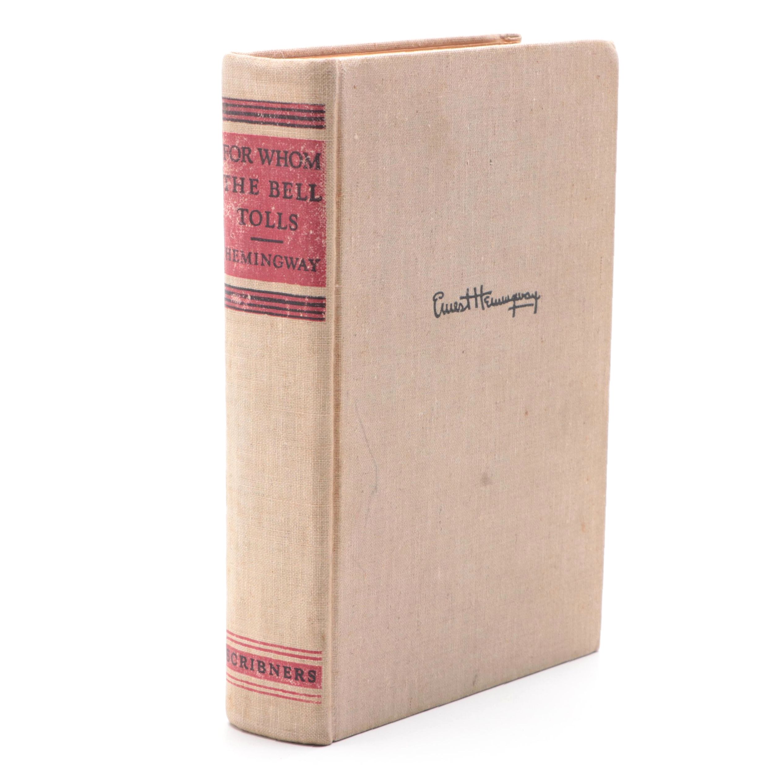 First Edition "For Whom the Bell Tolls" by Ernest Hemingway, 1940