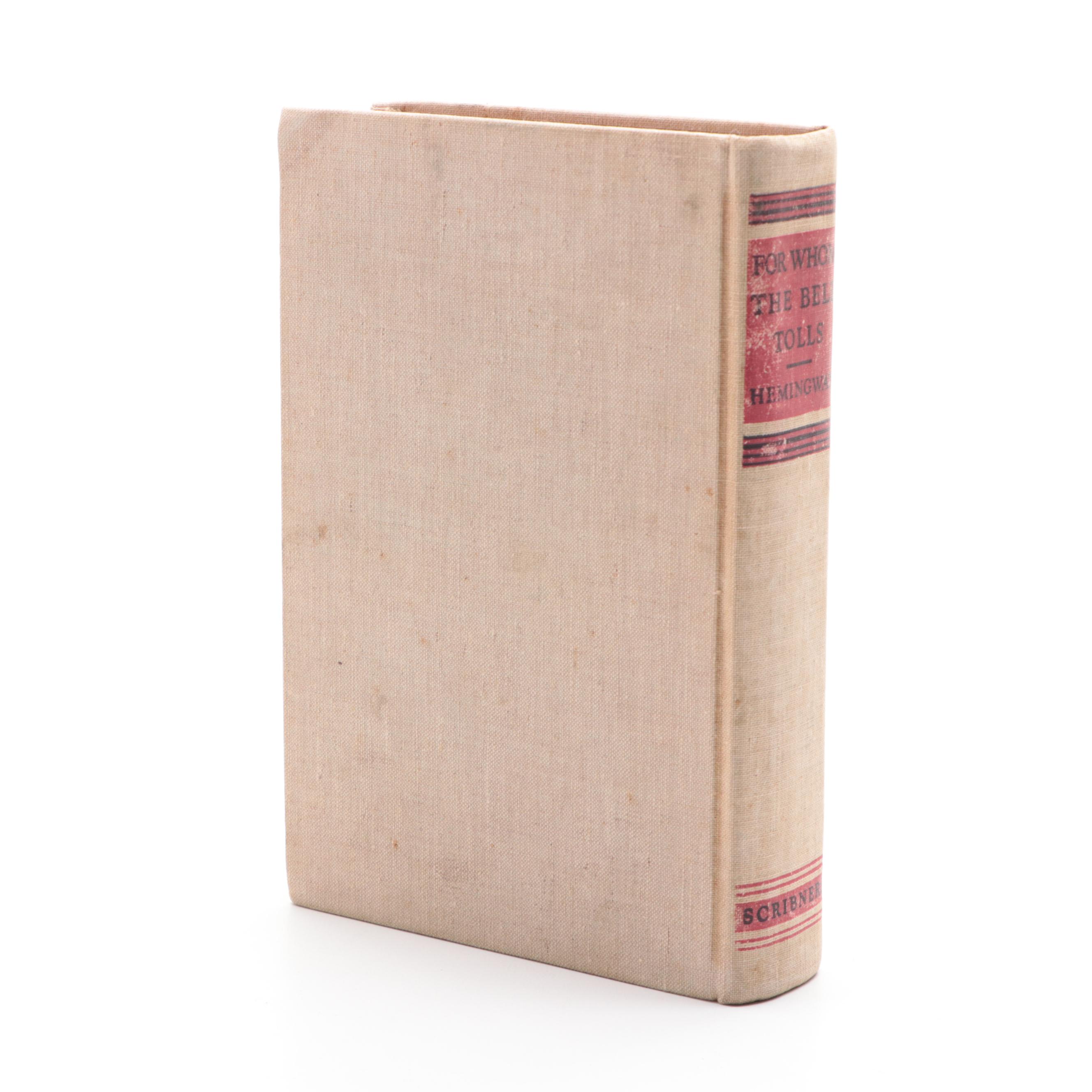 First Edition "For Whom the Bell Tolls" by Ernest Hemingway, 1940