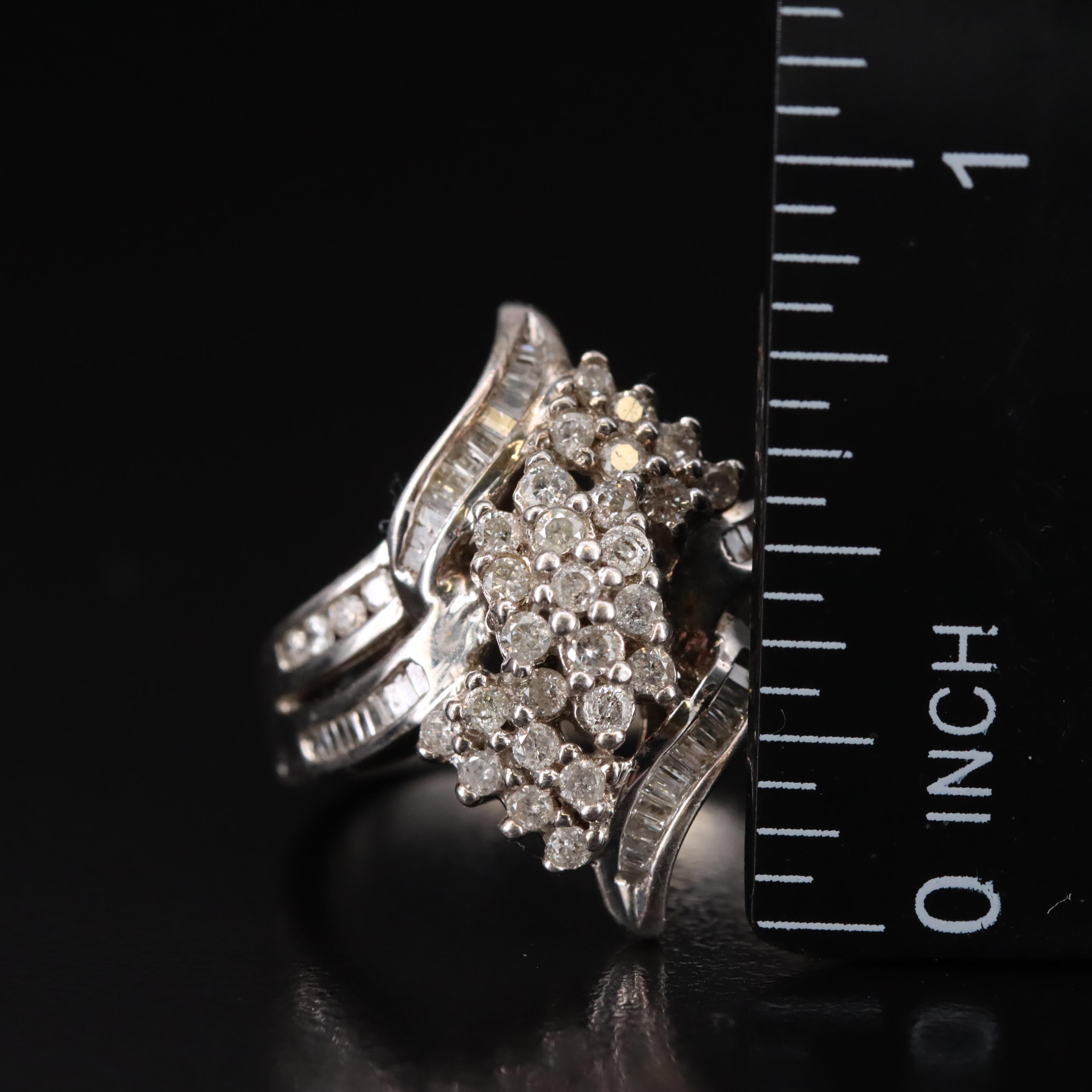 Sterling 0.75 CTW Diamond Ring