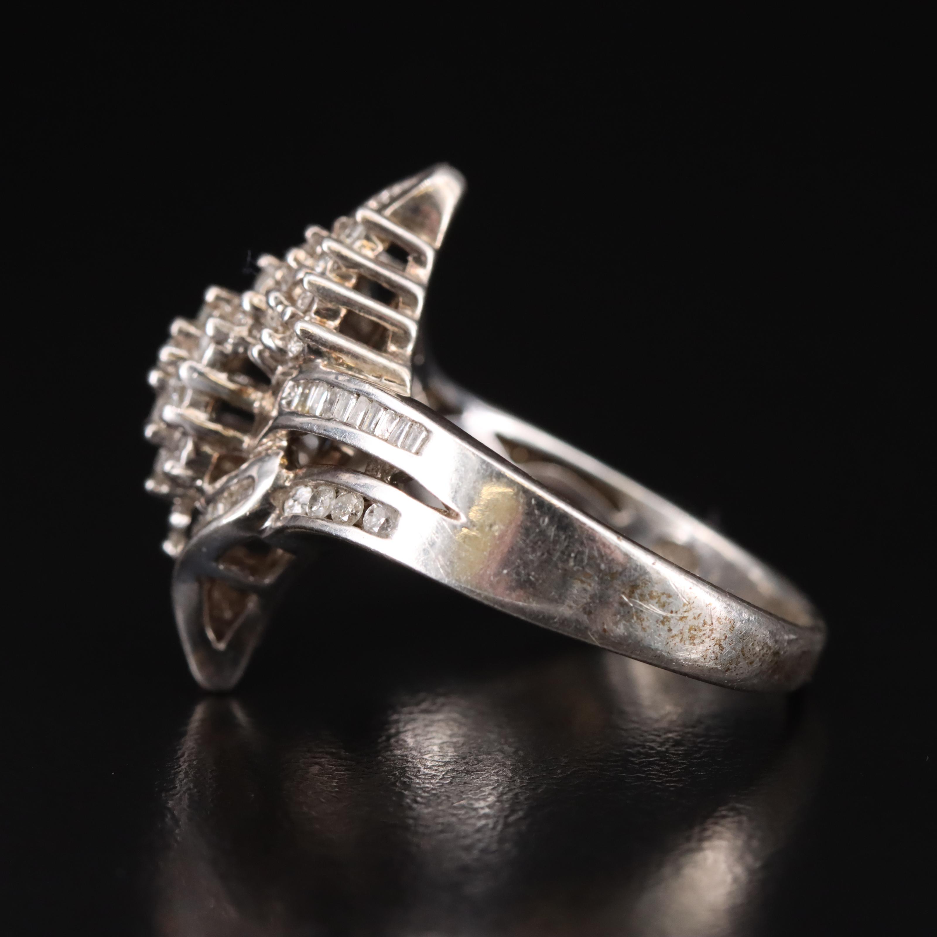 Sterling 0.75 CTW Diamond Ring