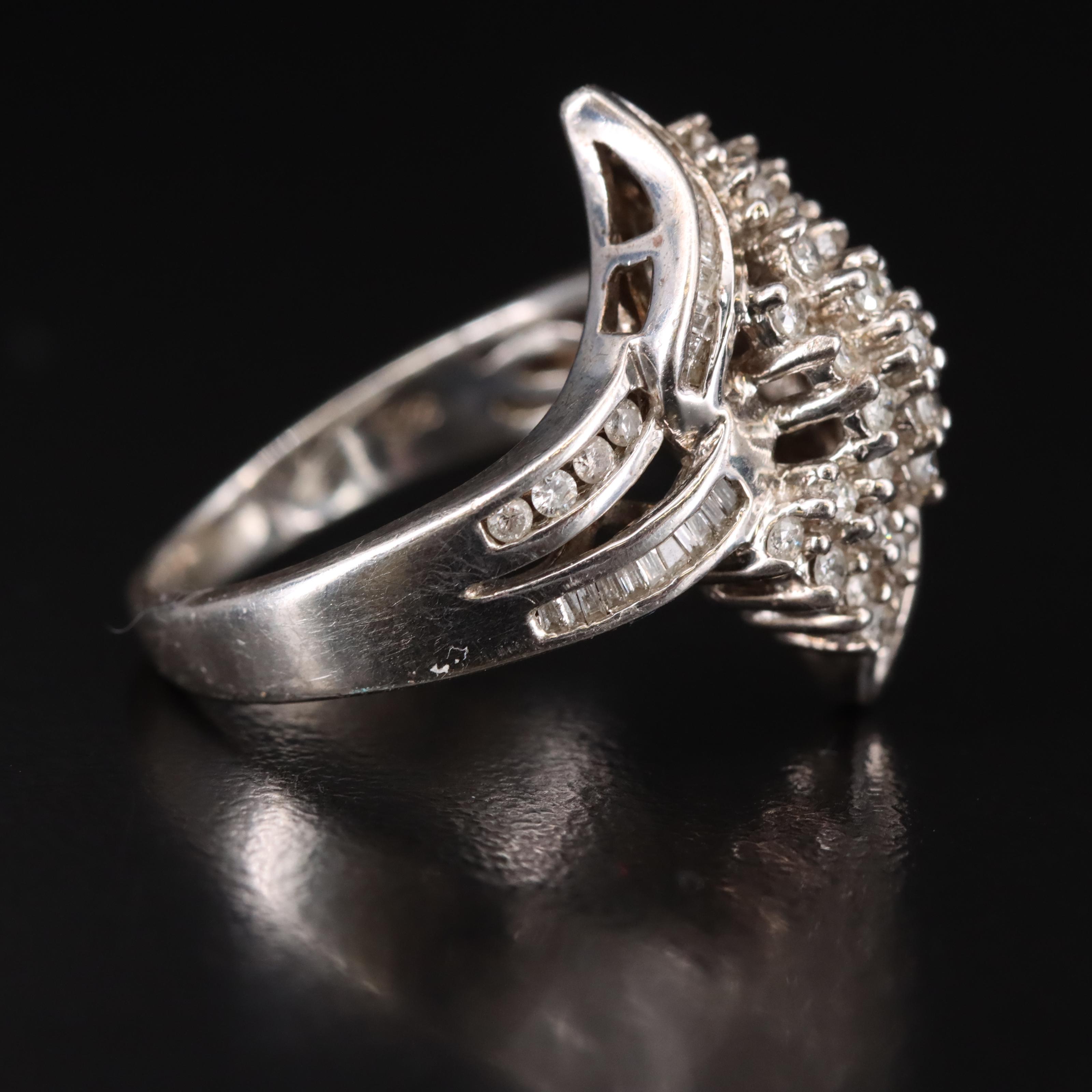 Sterling 0.75 CTW Diamond Ring