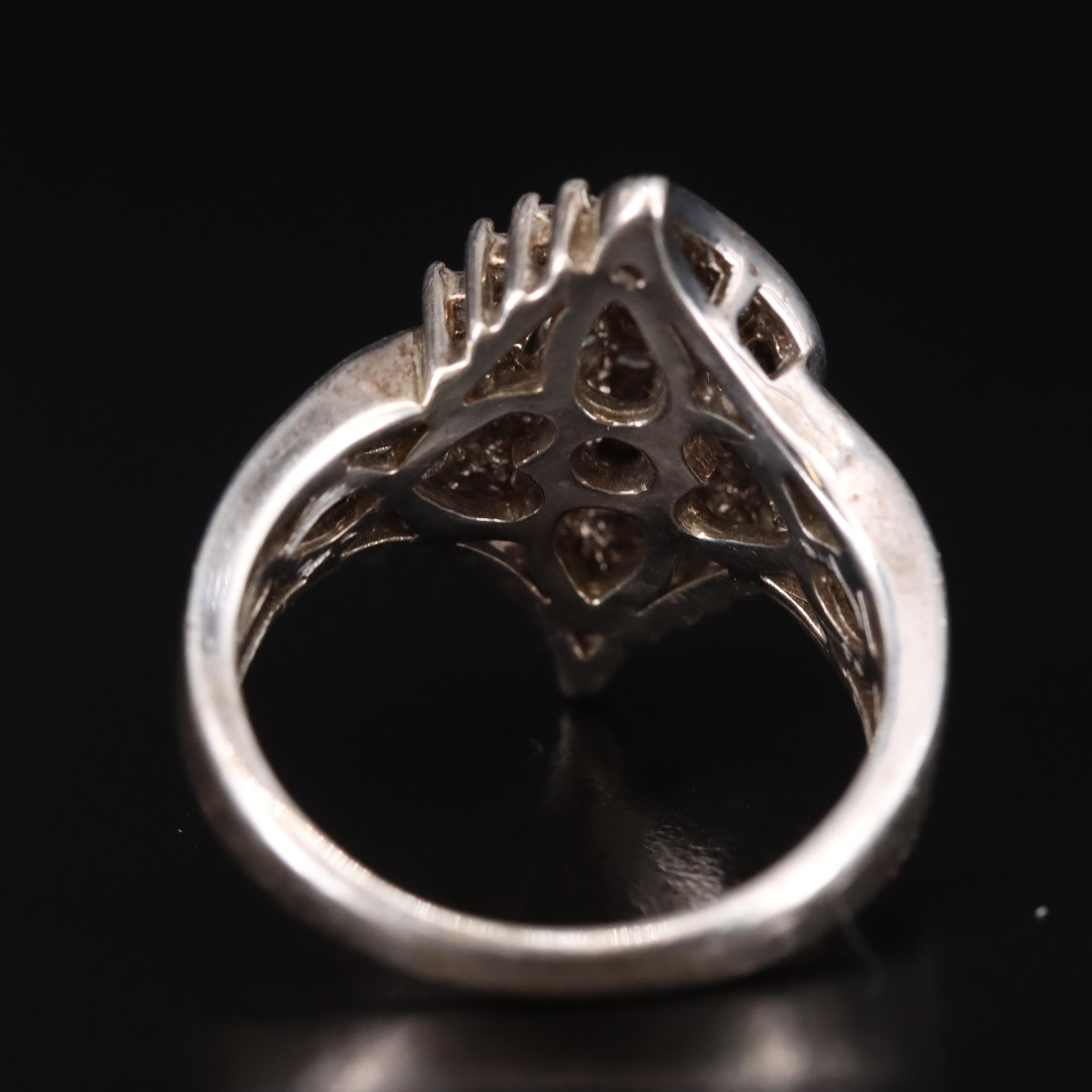 Sterling 0.75 CTW Diamond Ring