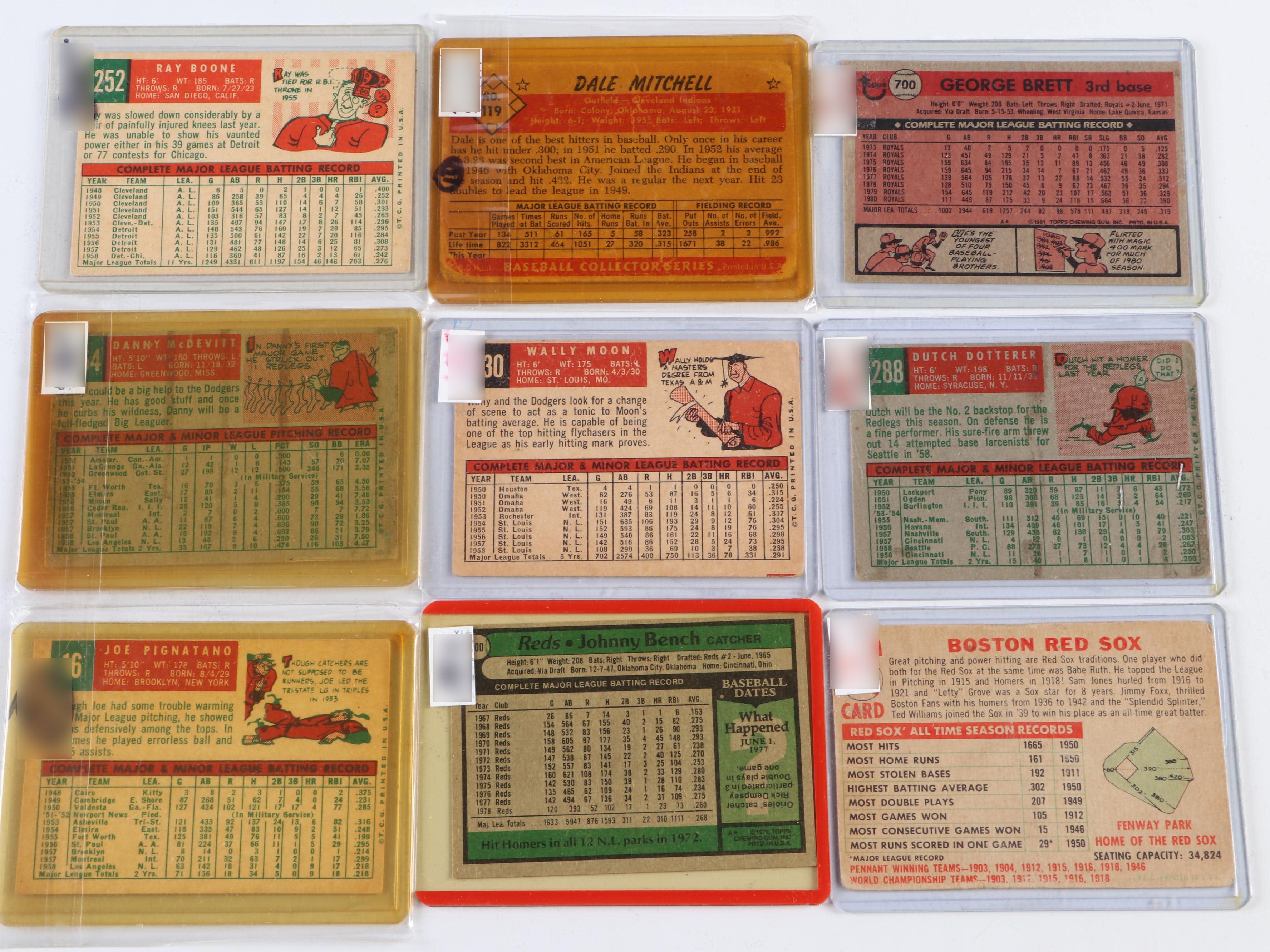 Topps Baseball Cards Featuring Don Drysdale and More, 1950s–1980s