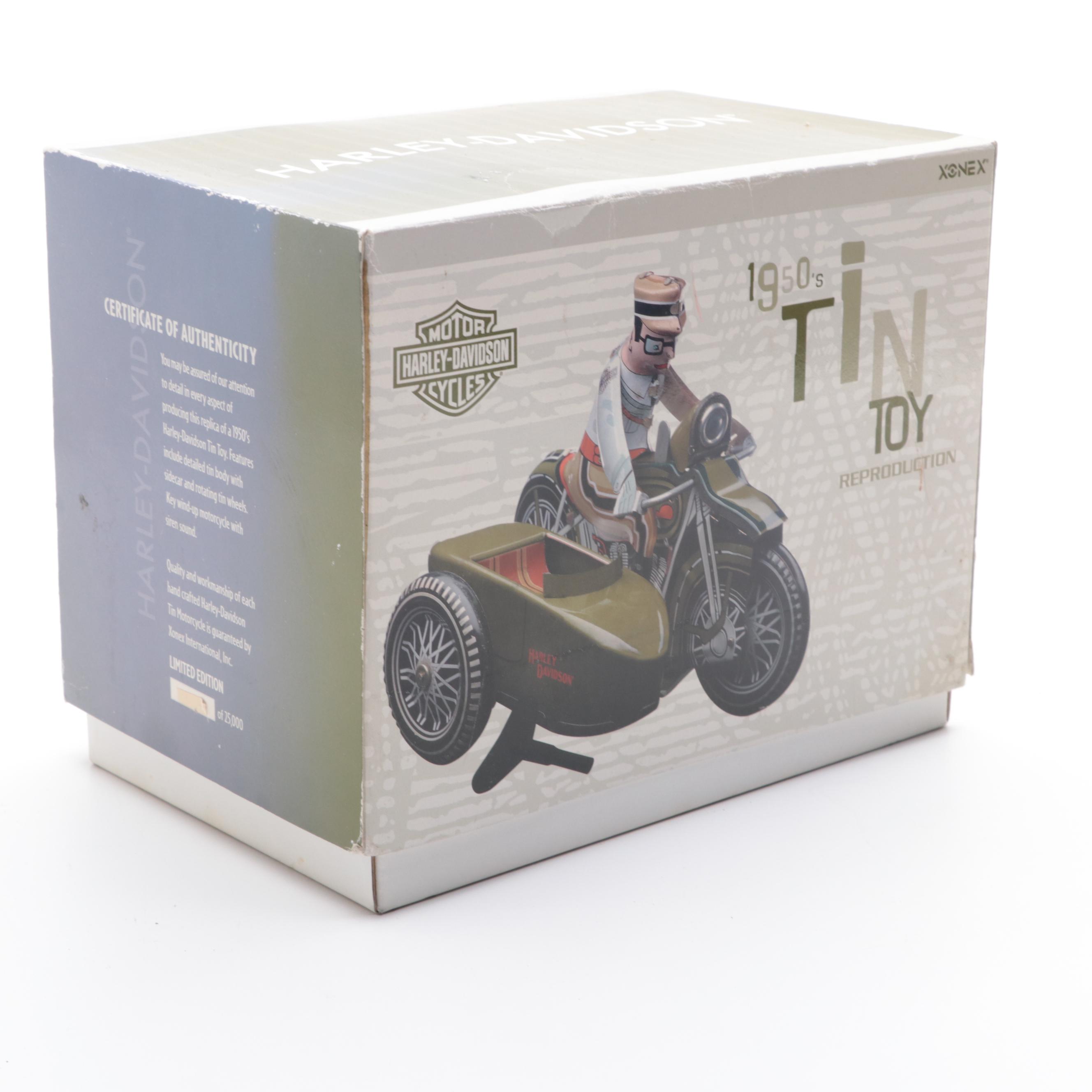 Harley-Davidson 1950s Tin Toy Reproduction
