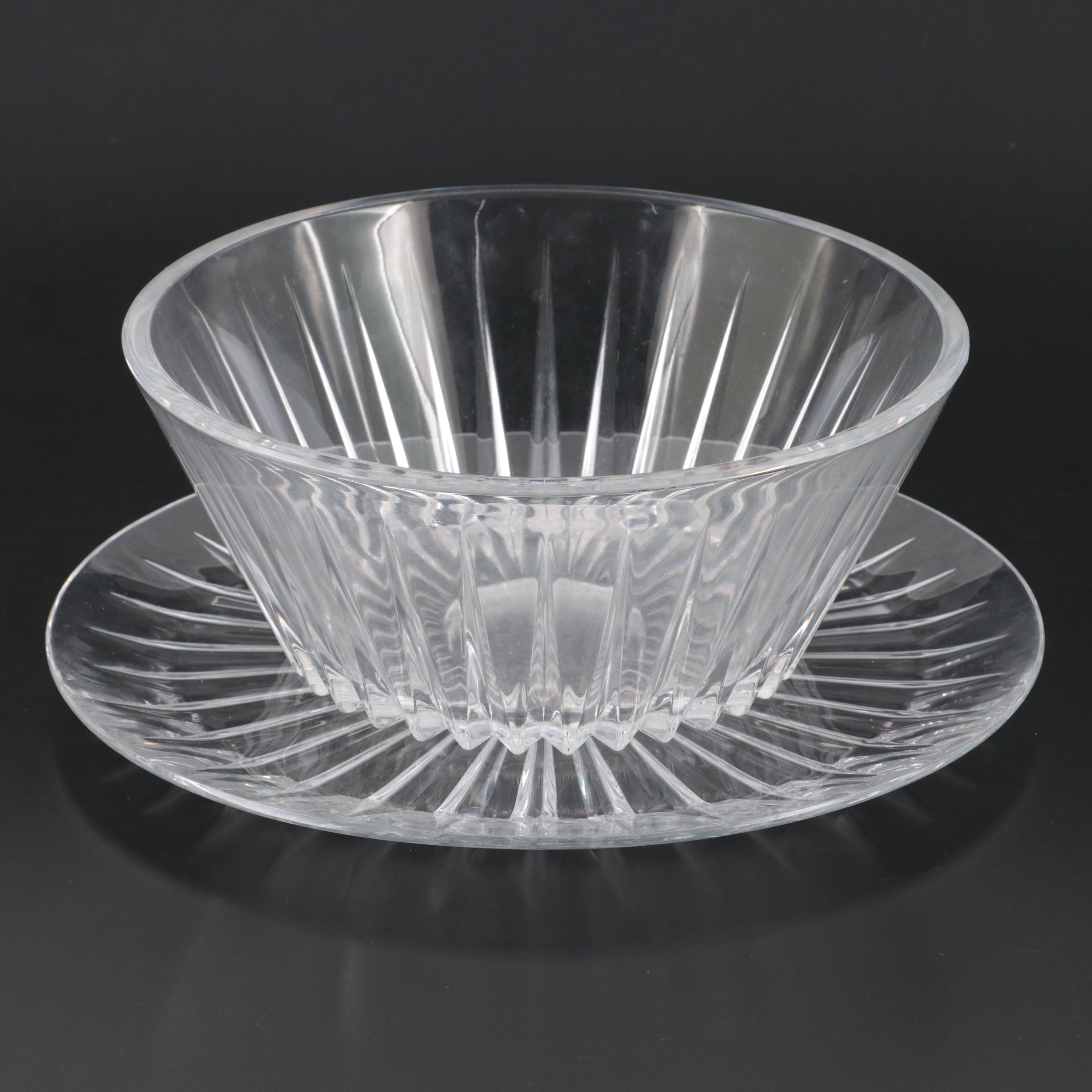 Val St. Lambert "Balmoral" Bowl and Platter