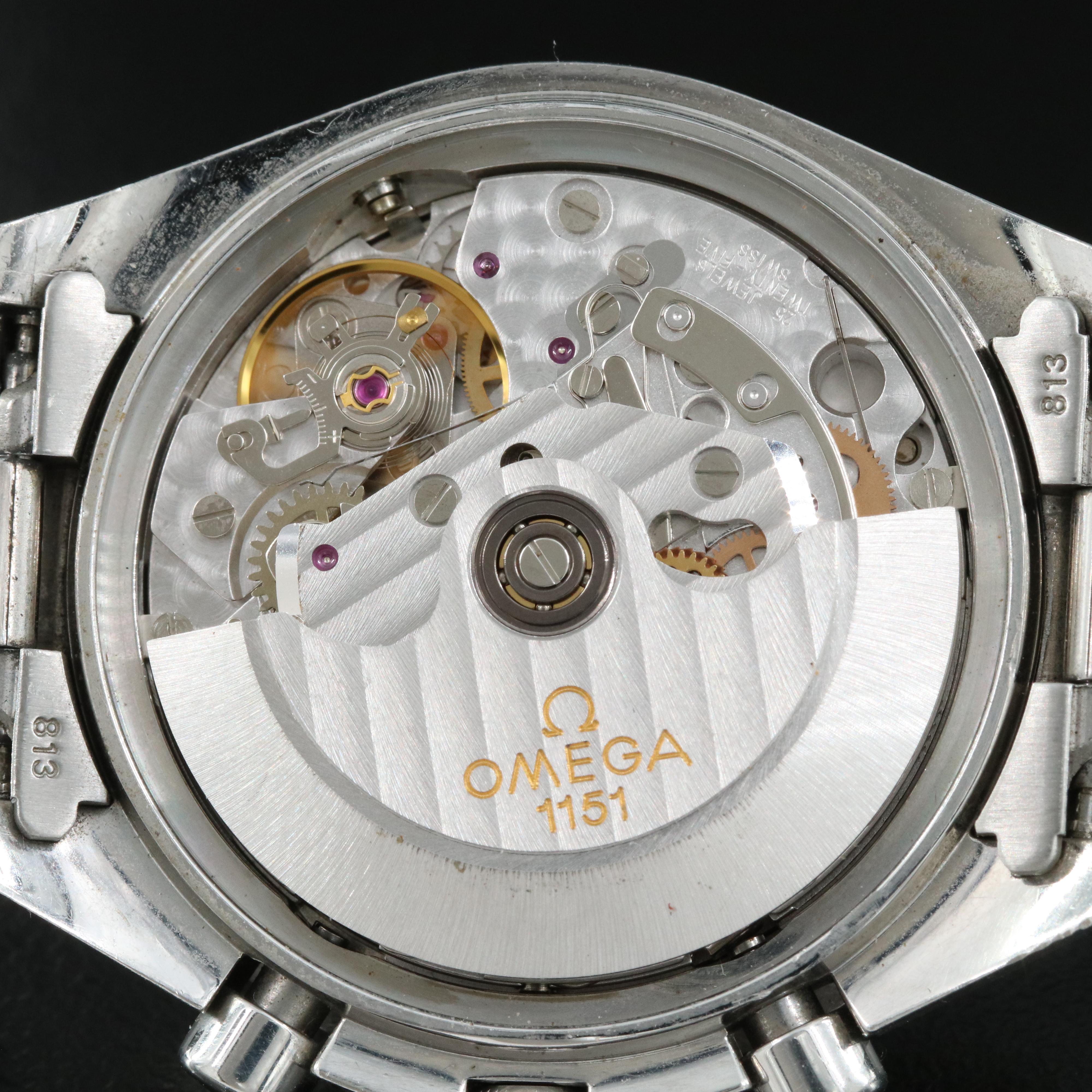 Omega Speedmaster Triple Calendar Silver Steel 39MM Automatic Watch