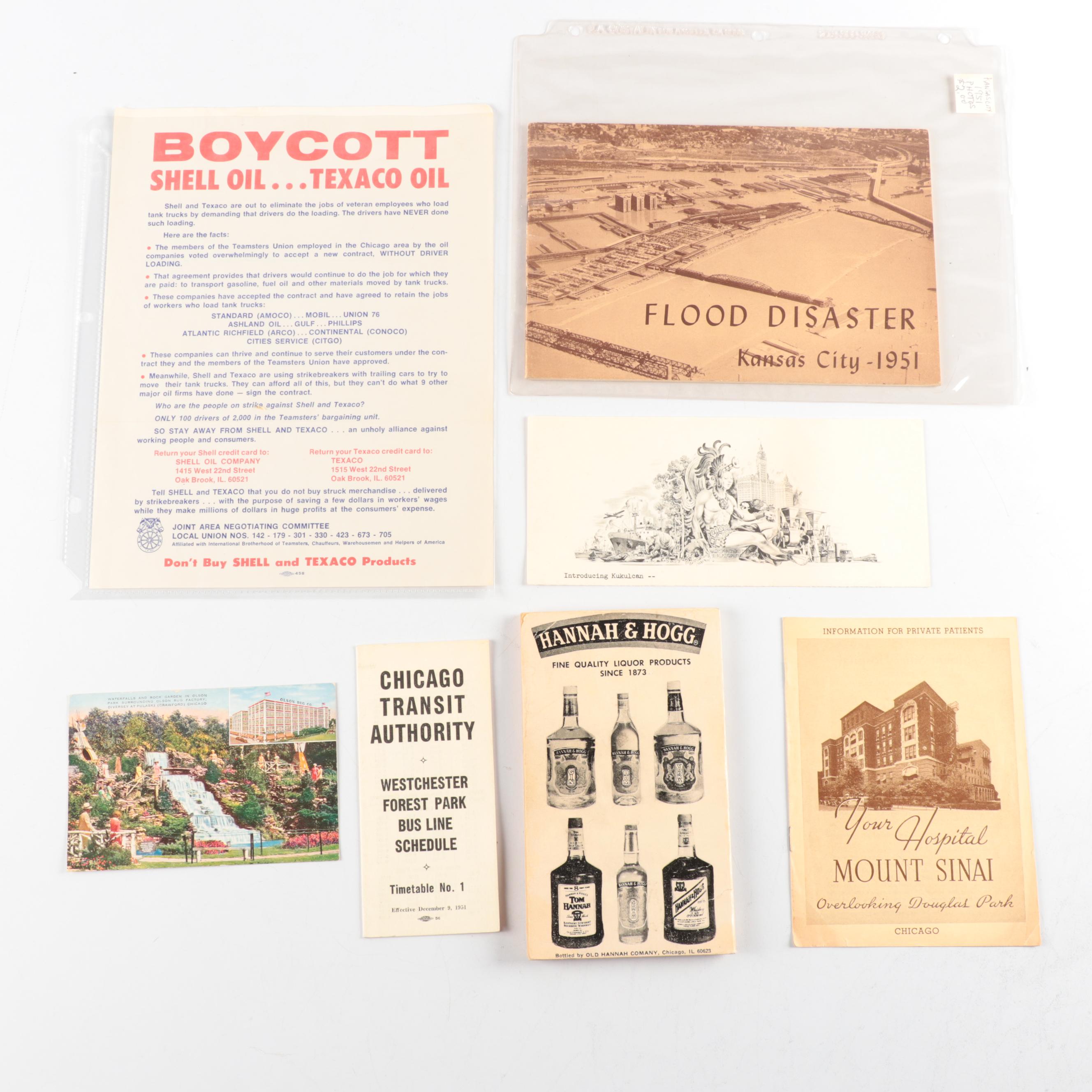 Chicago Newspapers, Magazine, Pamphlets, Yearbook and More Ephemera