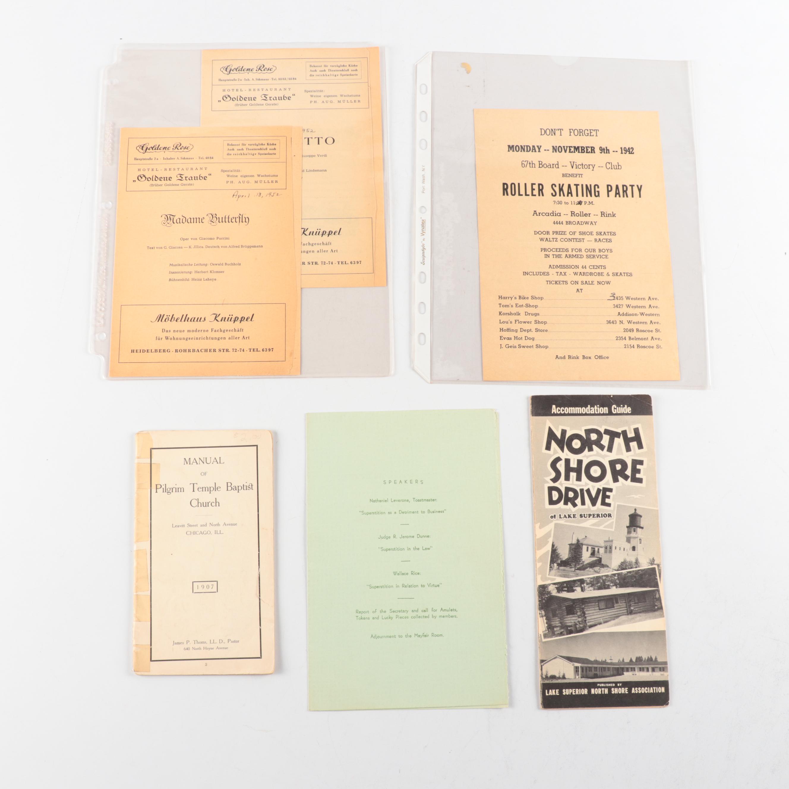 Chicago Newspapers, Magazine, Pamphlets, Yearbook and More Ephemera