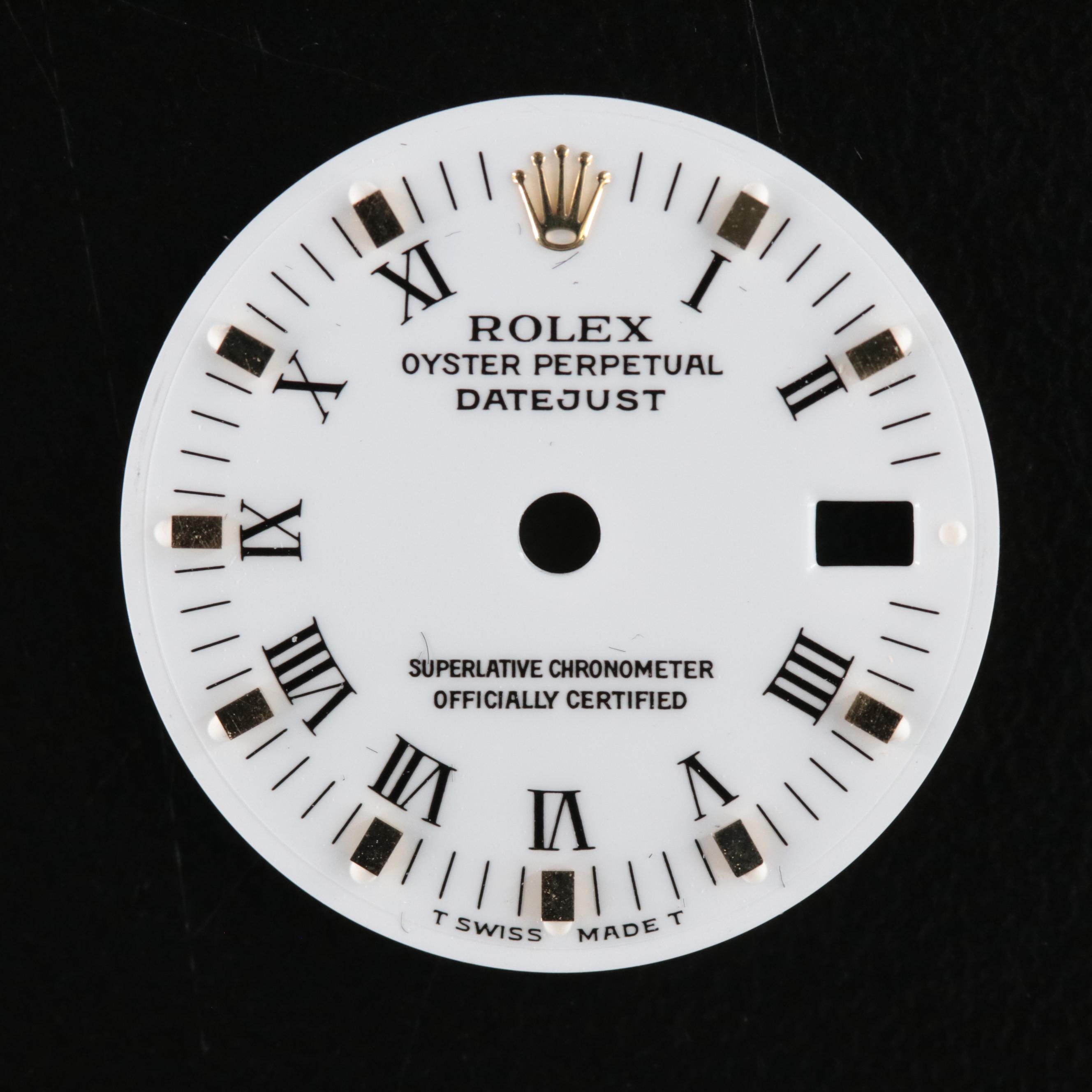 Two Rolex Watch Dials