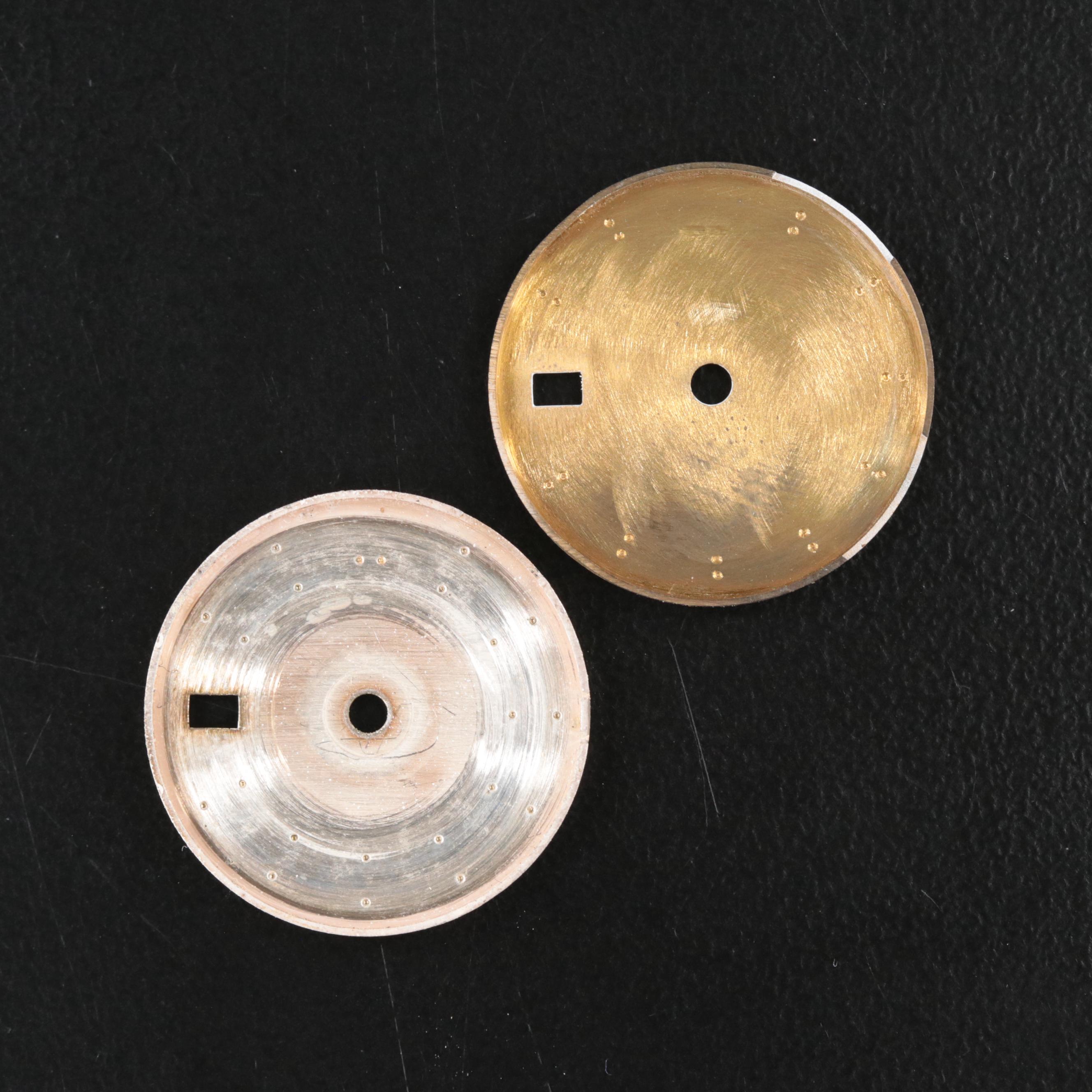Two Rolex Watch Dials