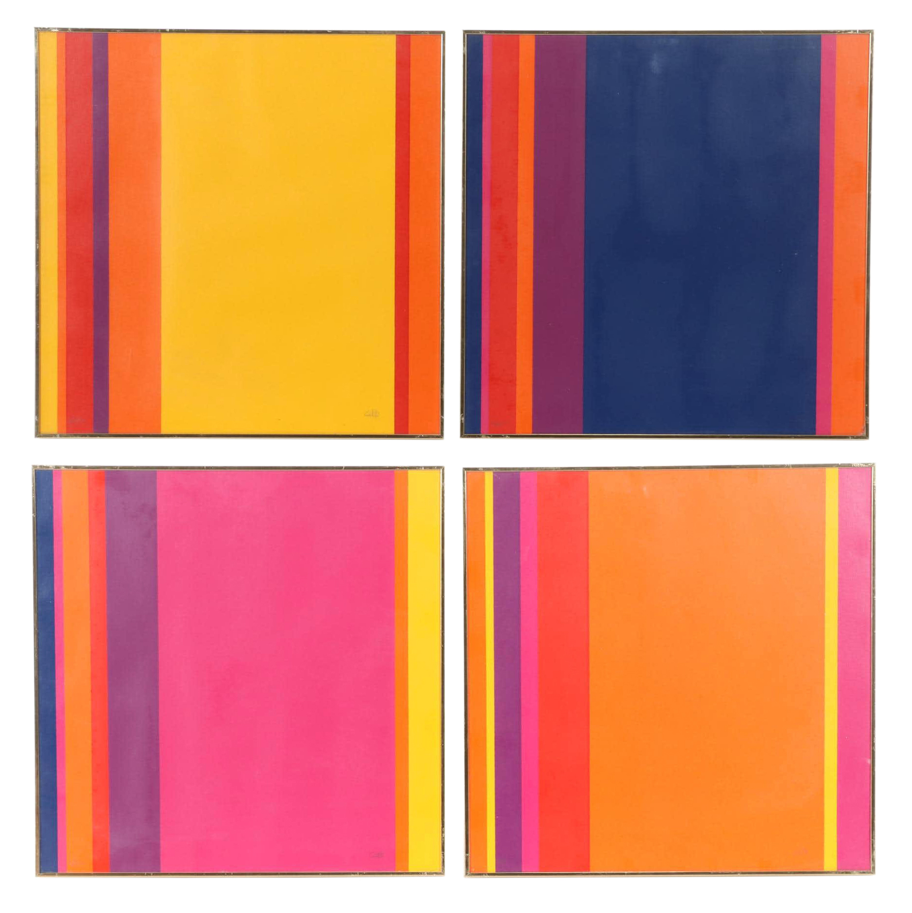 Mid Century Modern  Michael Cobb Screenprints "Sextet"