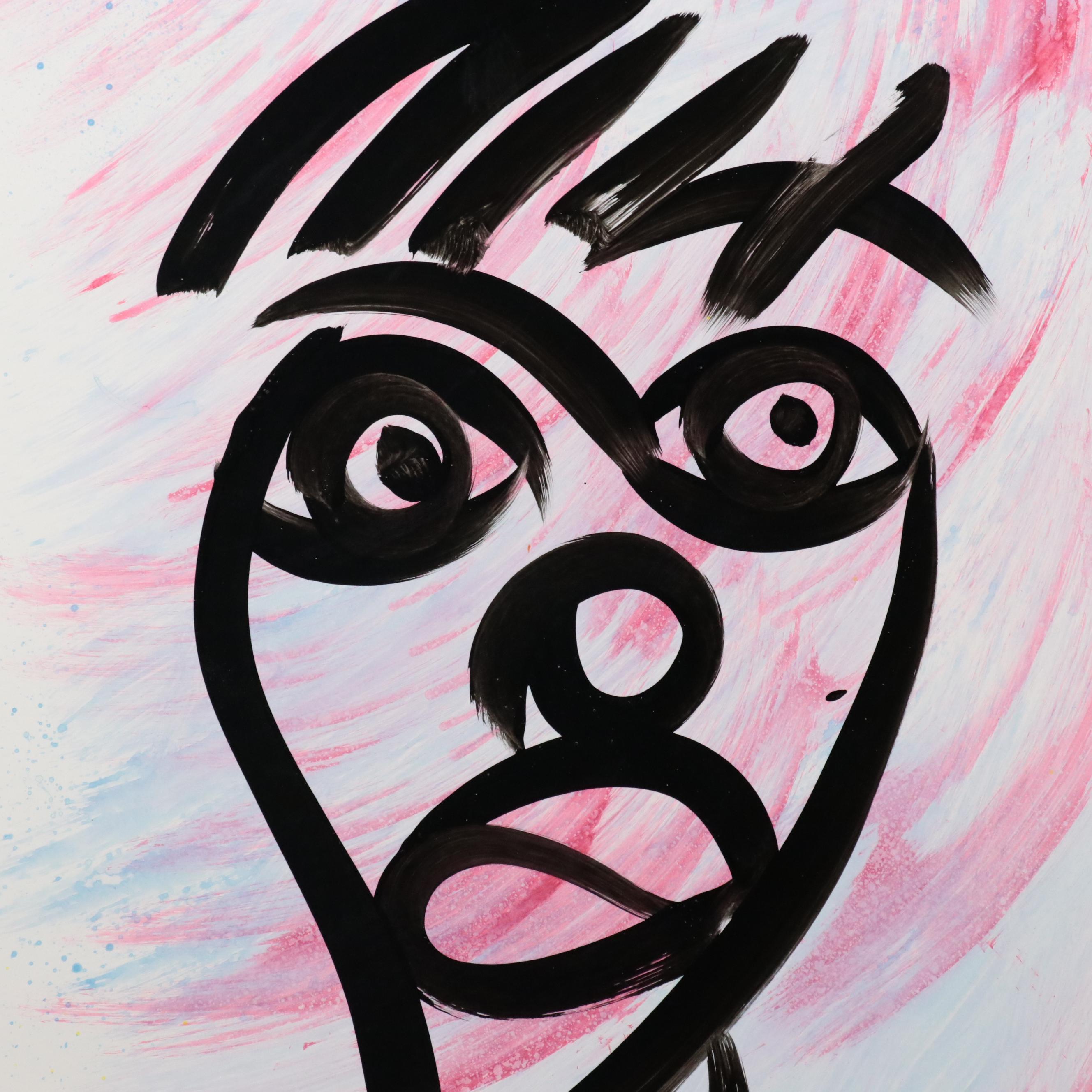 Peter Keil Abstract Acrylic Portrait