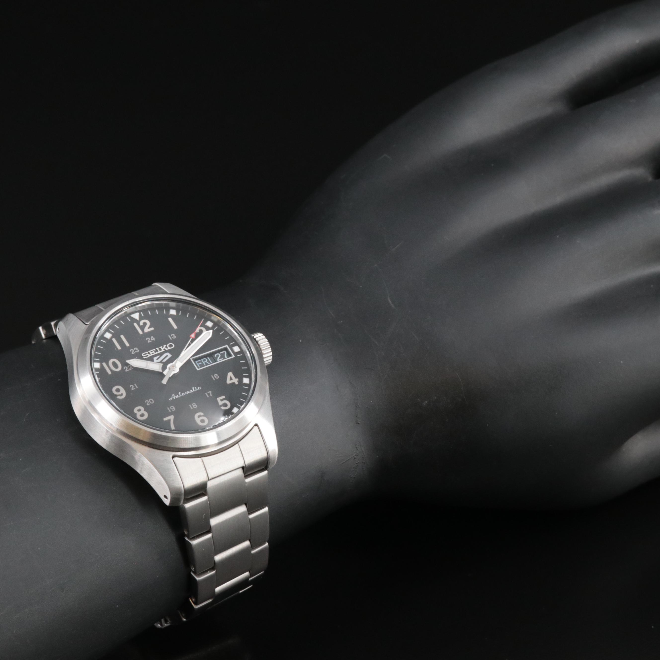 Seiko Automatic Day-Date Stainless Steel Watch