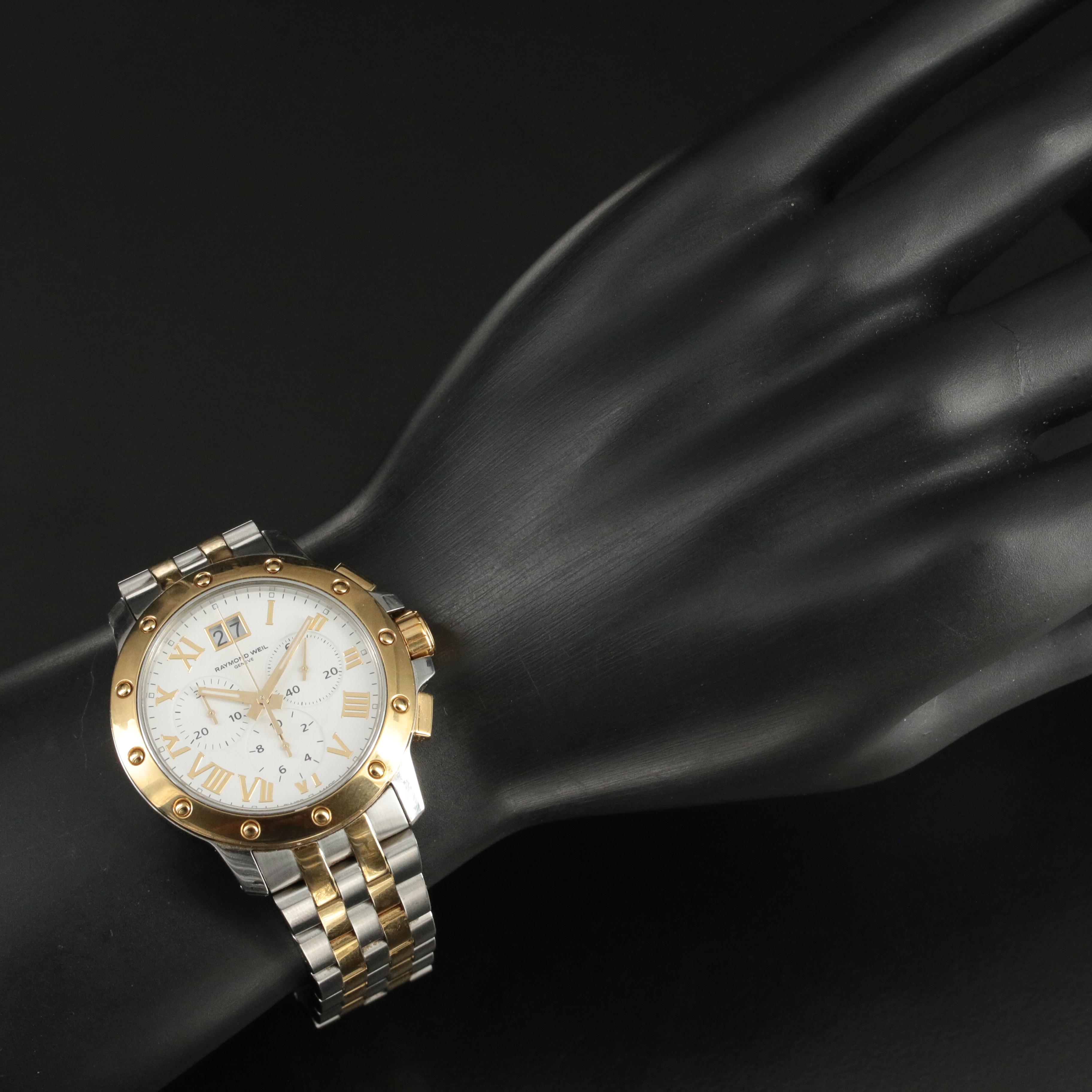Raymond Weil Tango Gold-Plated and Stainless Steel Chronograph Watch