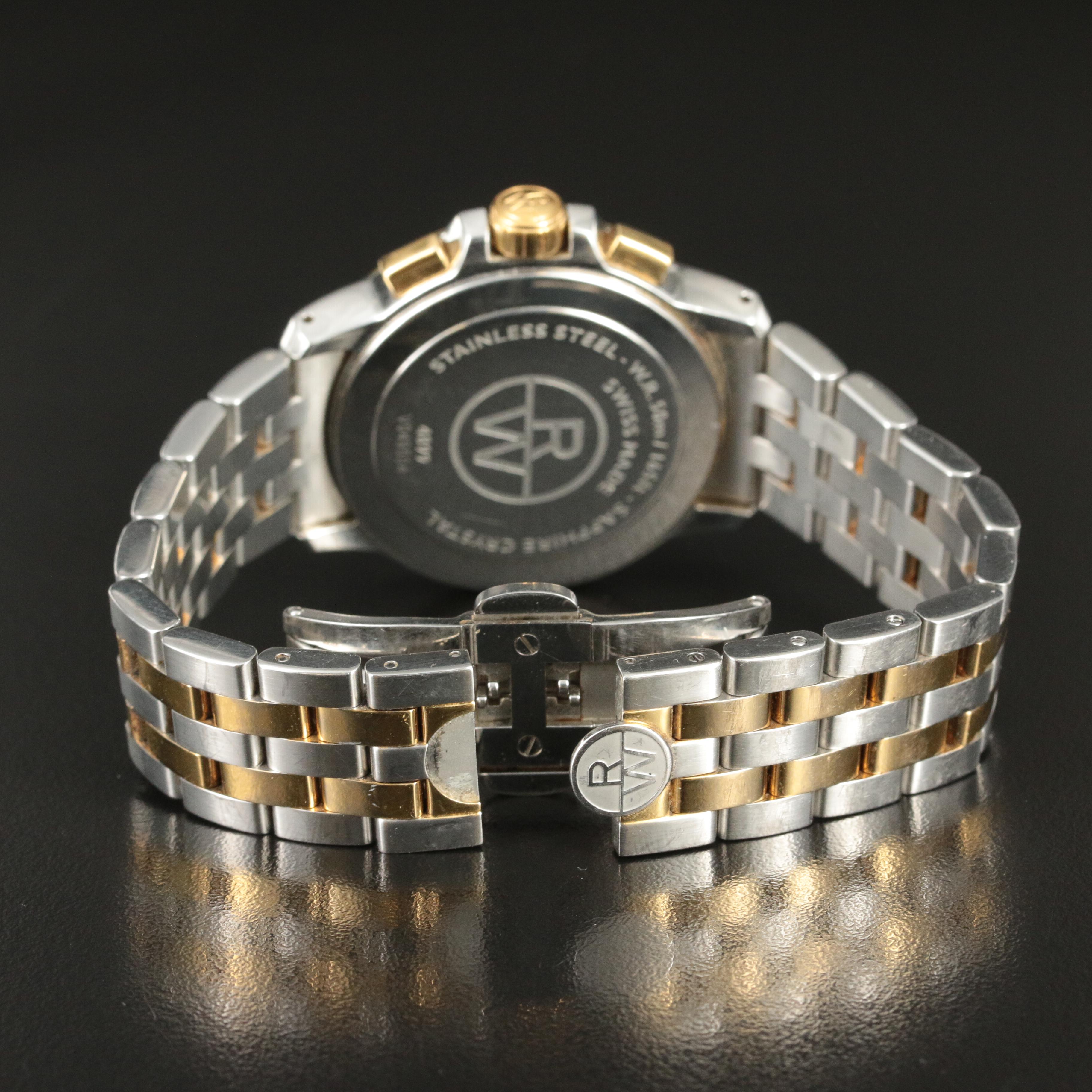 Raymond Weil Tango Gold-Plated and Stainless Steel Chronograph Watch
