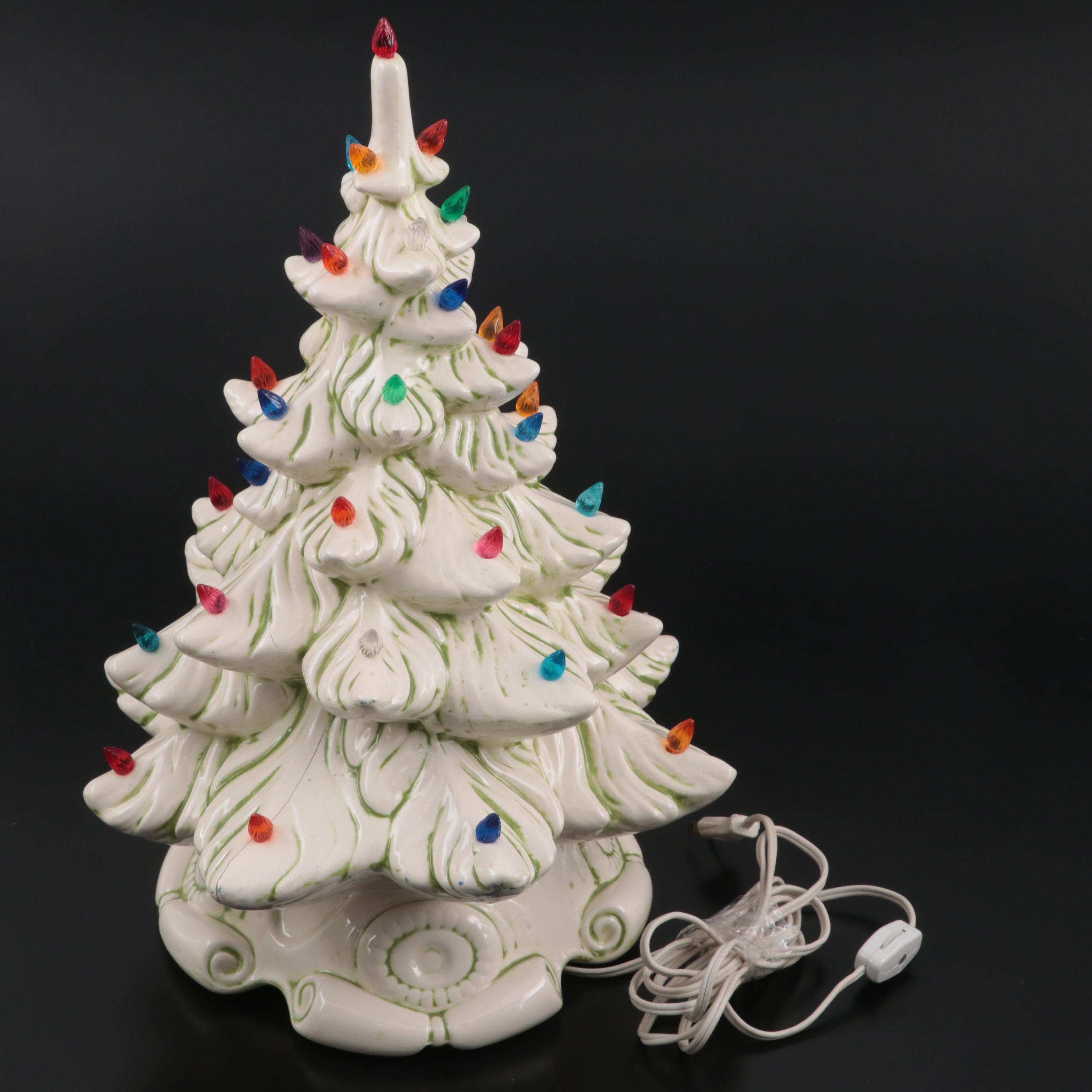 Atlantic Mold Illuminated Ceramic Christmas Tree