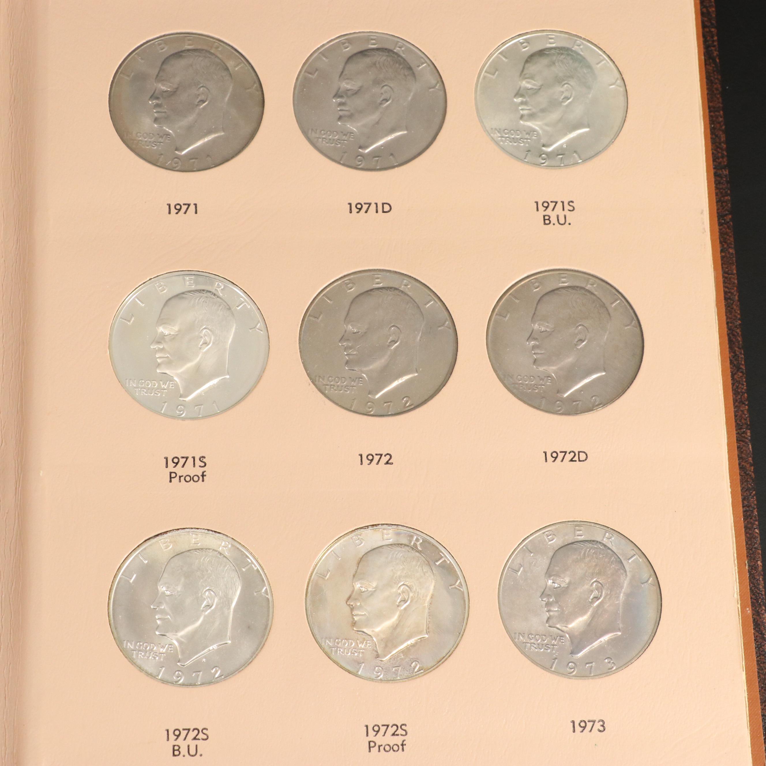 Complete Collection of Eisenhower Dollars from 1971-1978