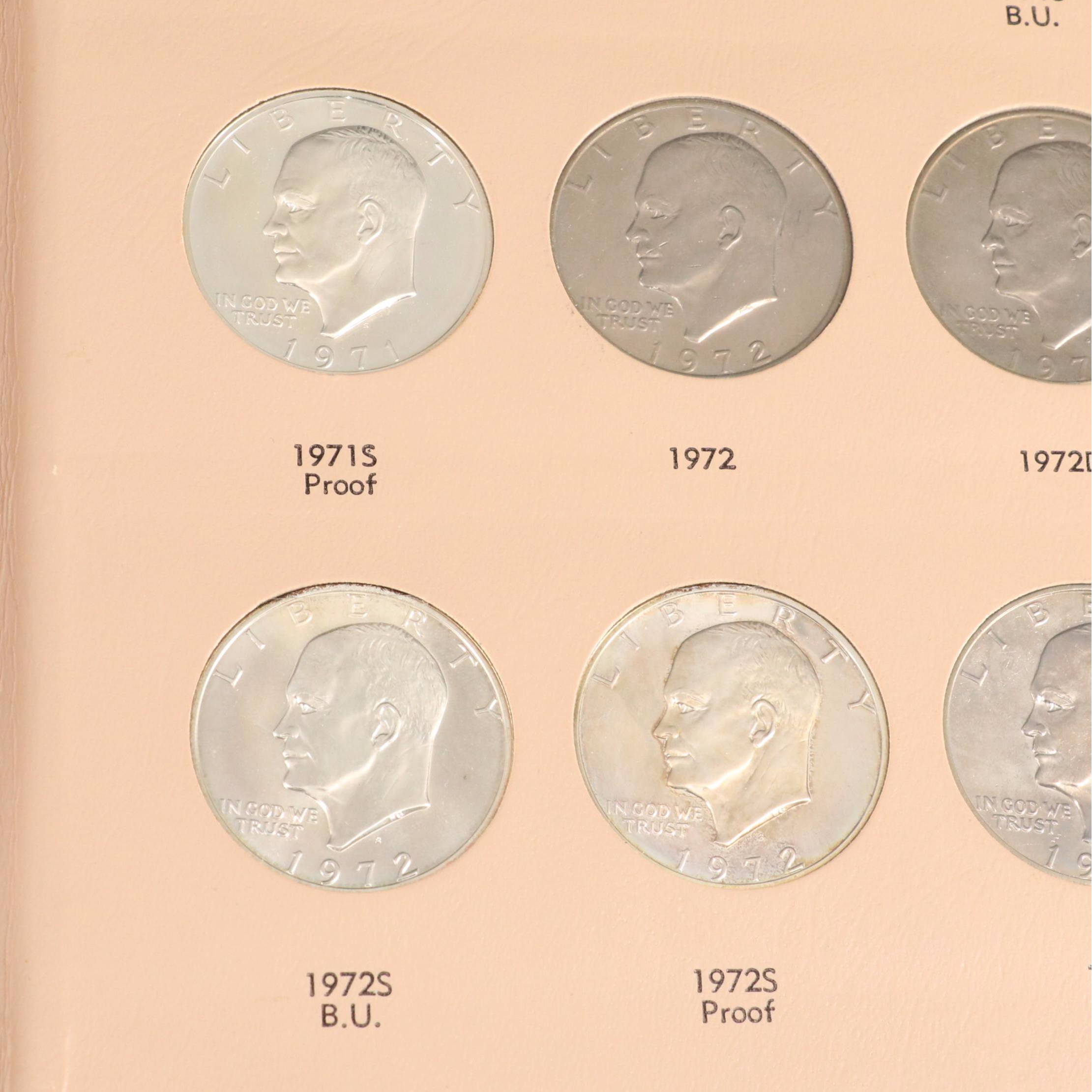 Complete Collection of Eisenhower Dollars from 1971-1978