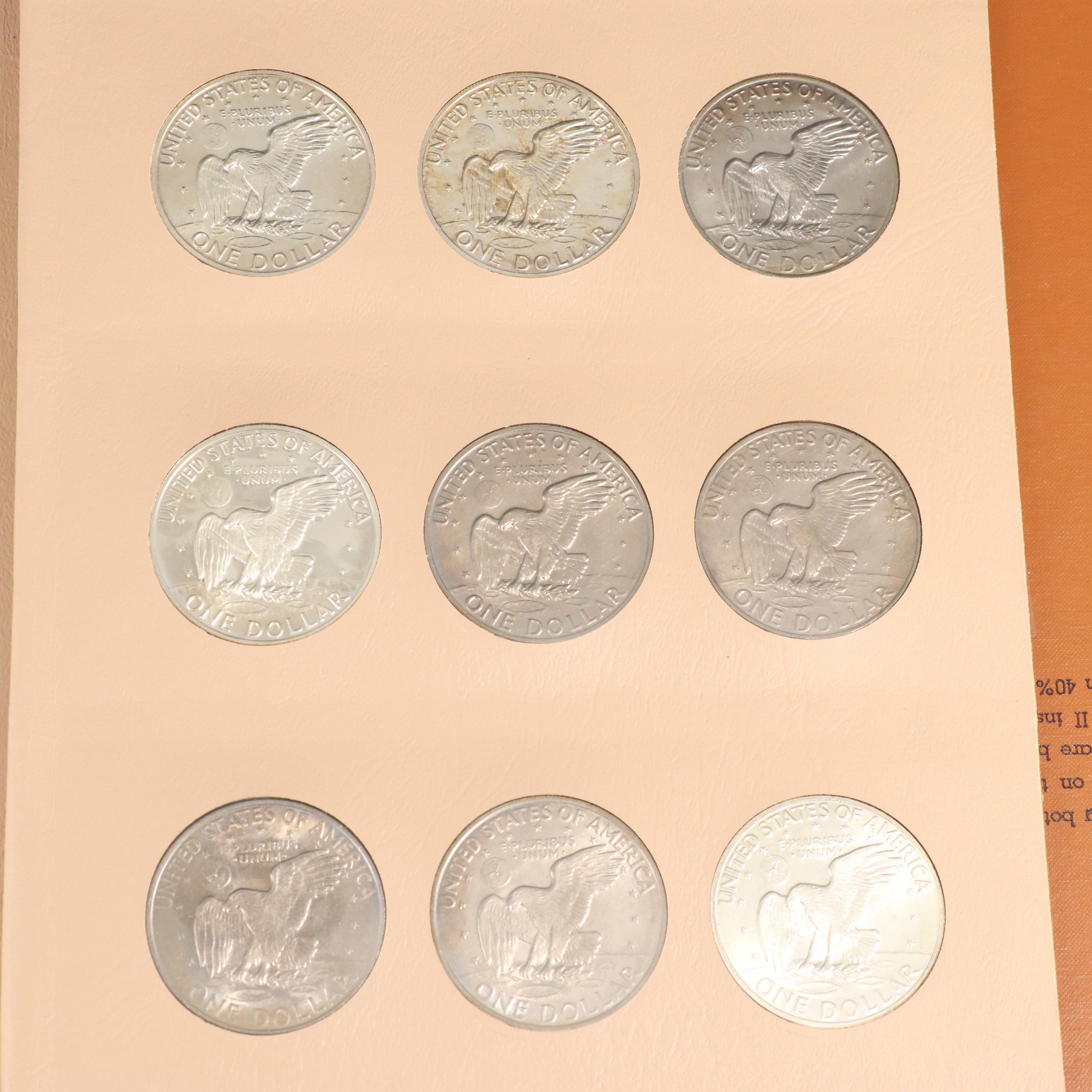 Complete Collection of Eisenhower Dollars from 1971-1978