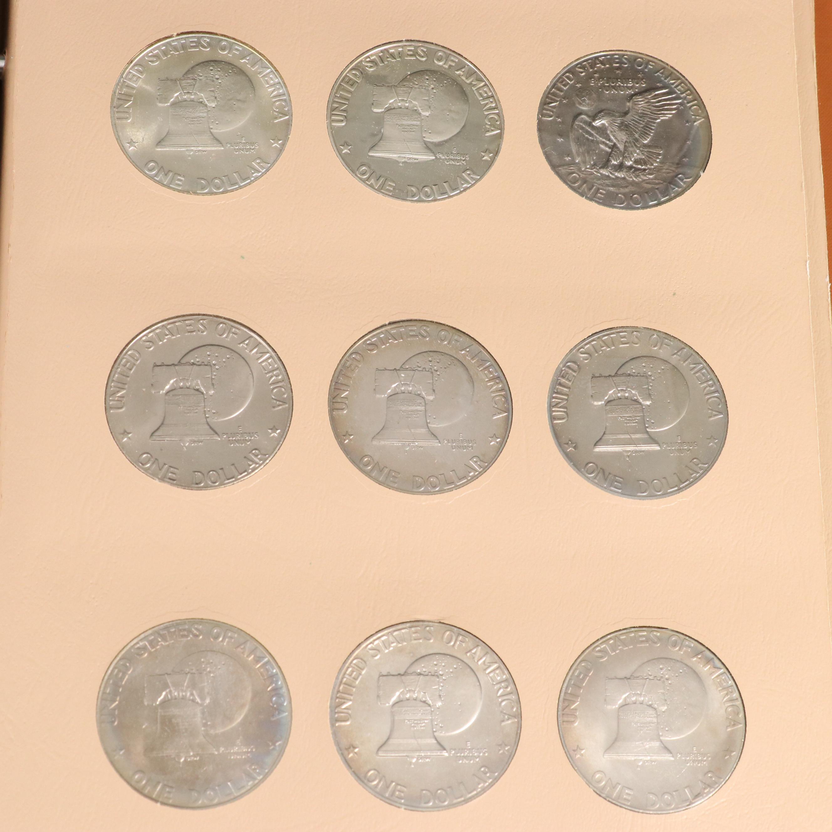 Complete Collection of Eisenhower Dollars from 1971-1978