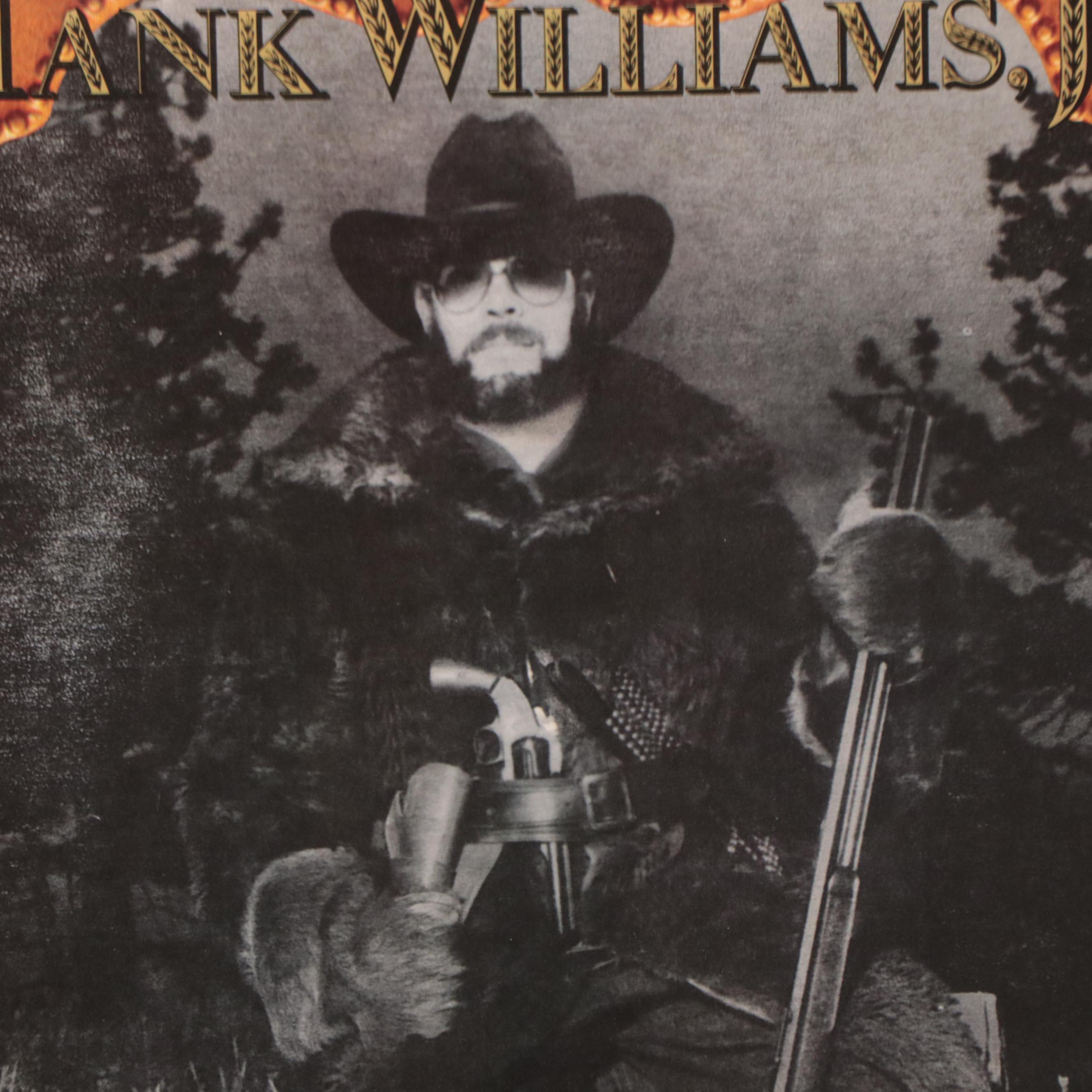 Hank Williams, Jr. "Lone Wolf" Offset Lithograph Poster, 1990
