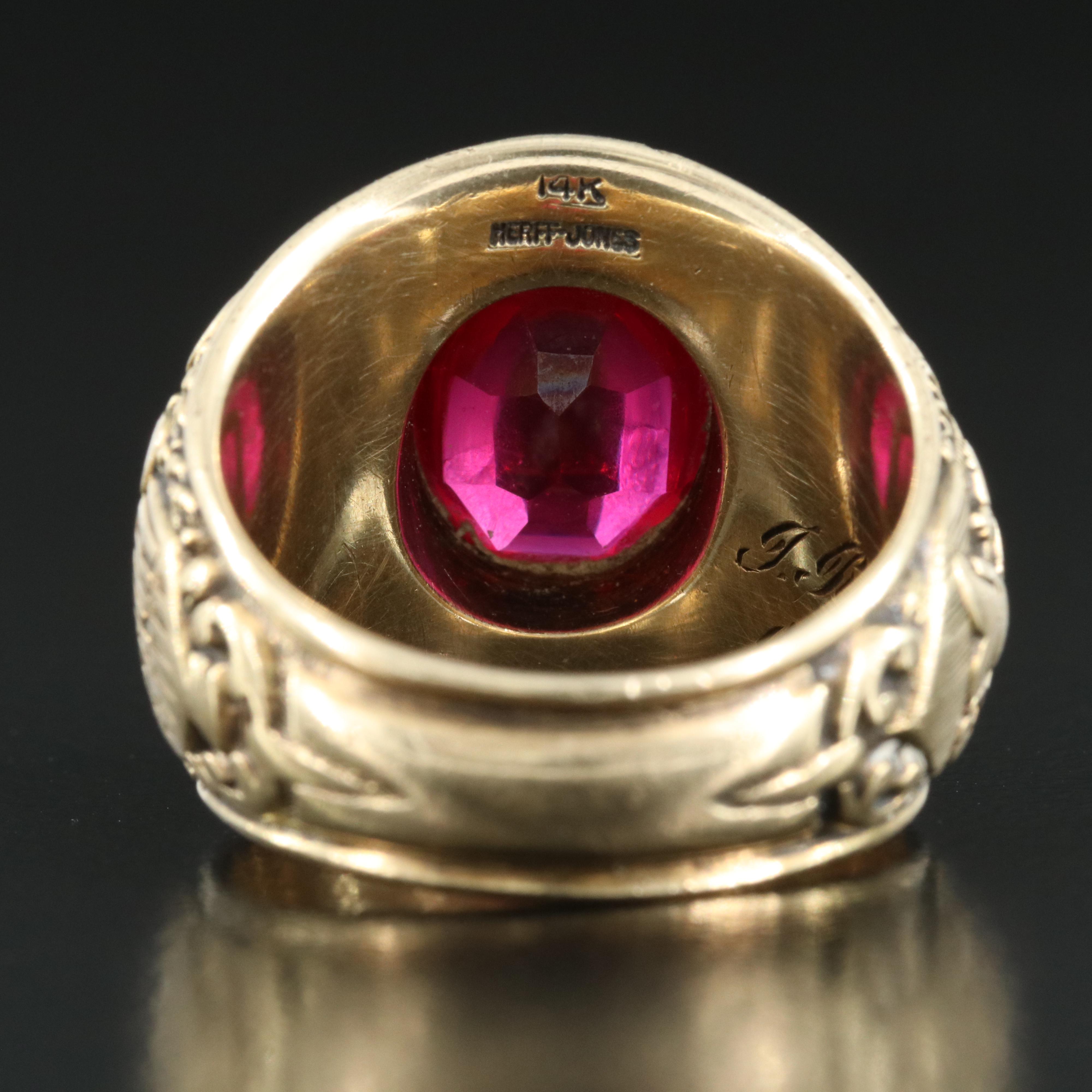 14K Ruby 1946 West Point Class Ring