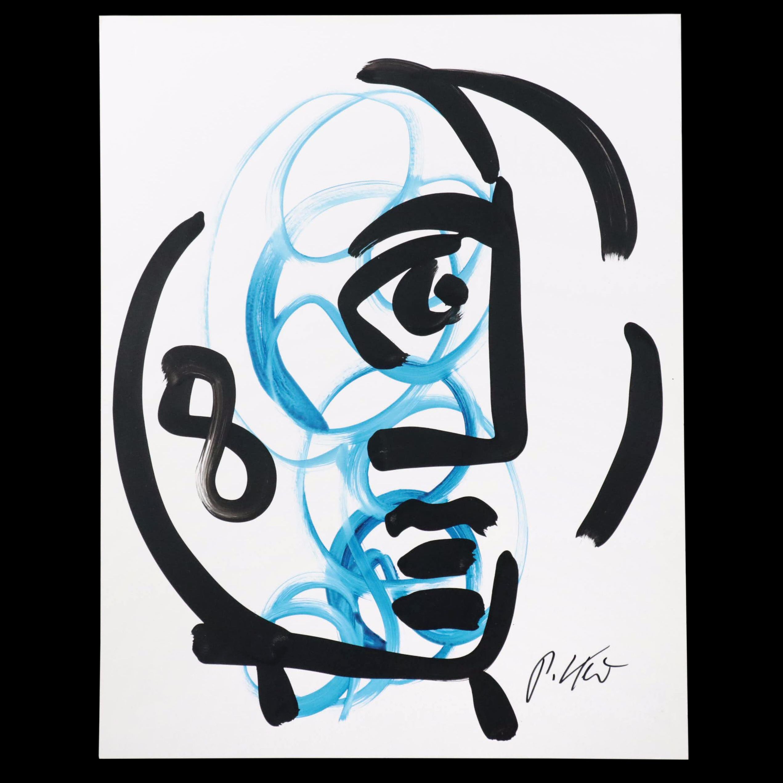 Peter Keil Abstract Acrylic Portrait