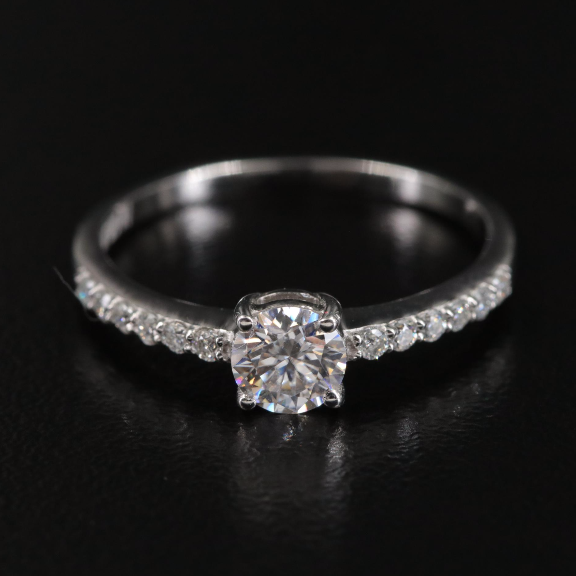 Sterling Moissanite Ring