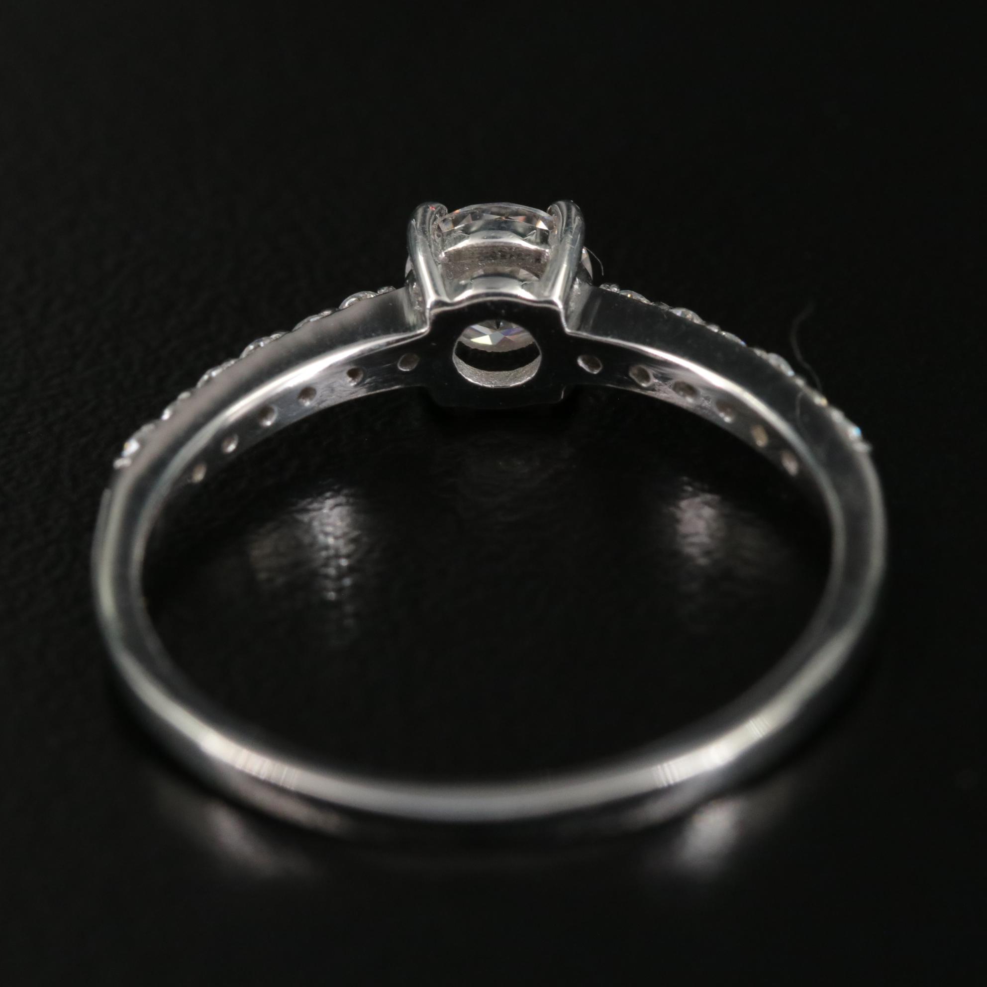 Sterling Moissanite Ring