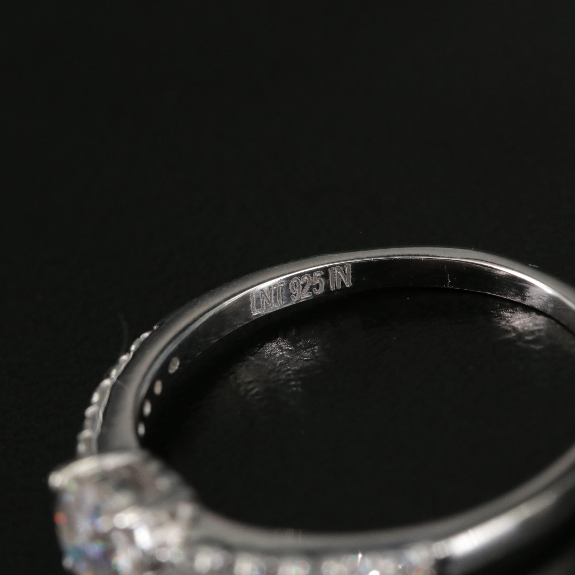 Sterling Moissanite Ring