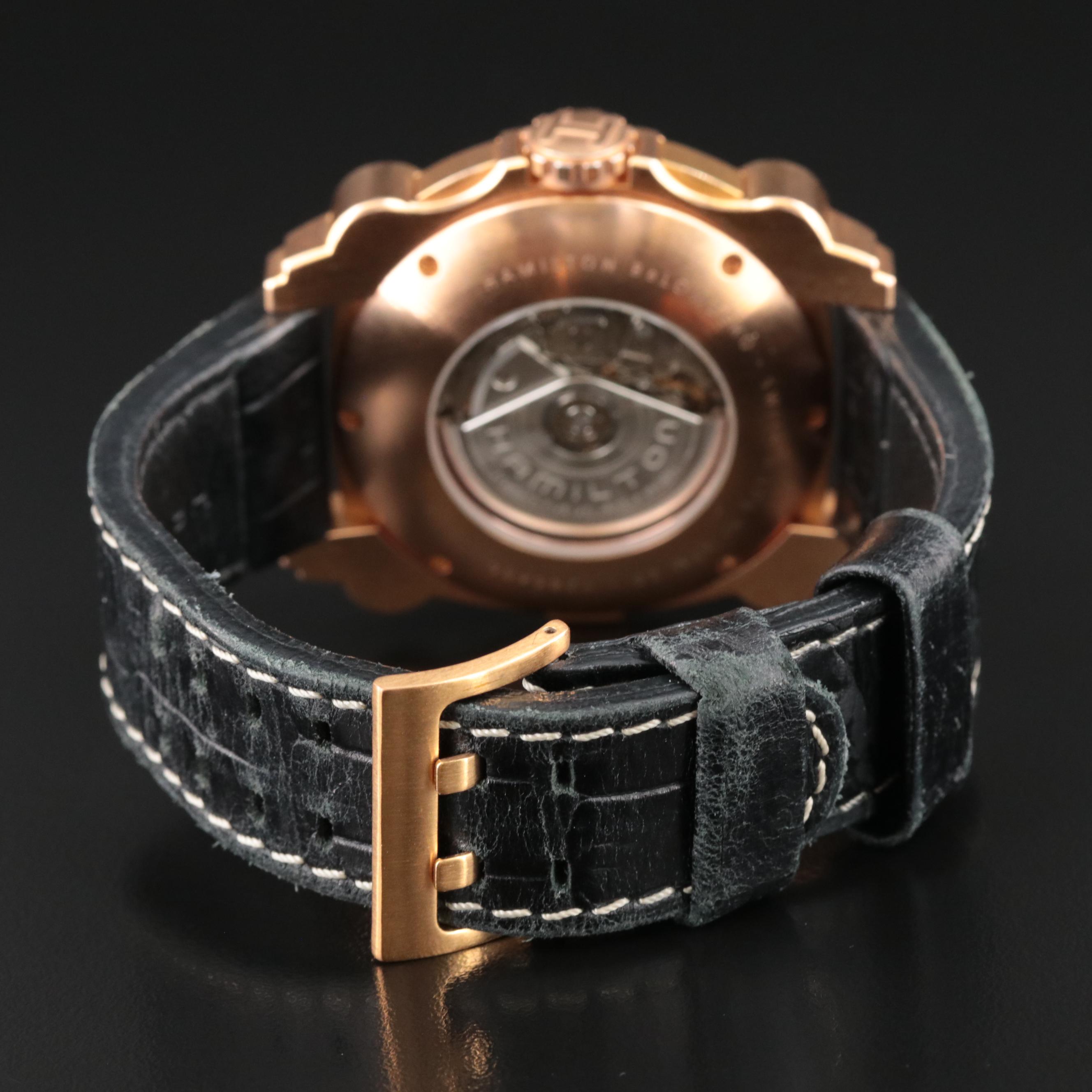 Hamilton Khaki Navy BeLOWZERO Gold-Plated Chronograph Watch