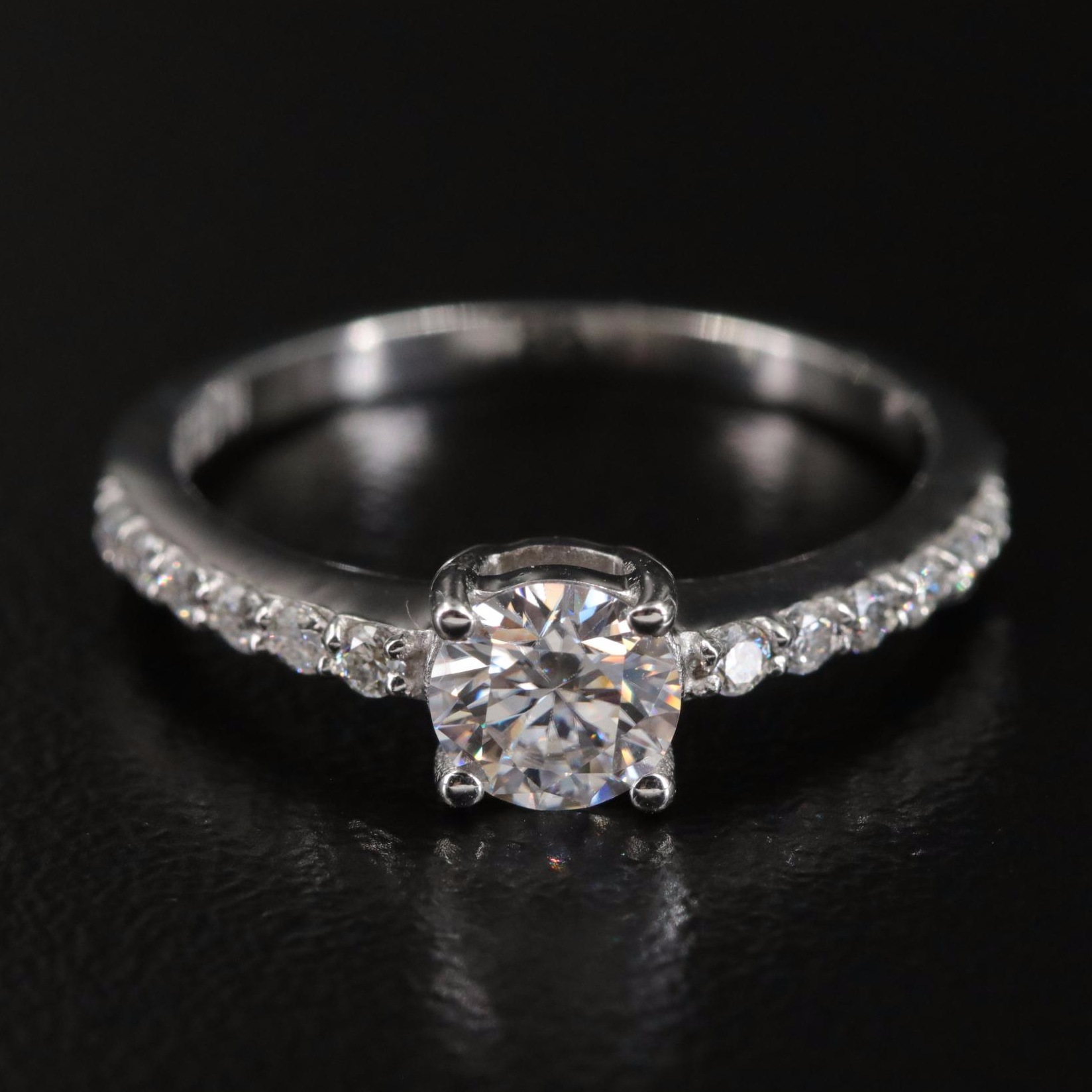 Sterling Moissanite Ring