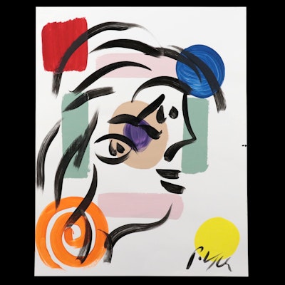 Peter Keil Abstract Acrylic Portrait