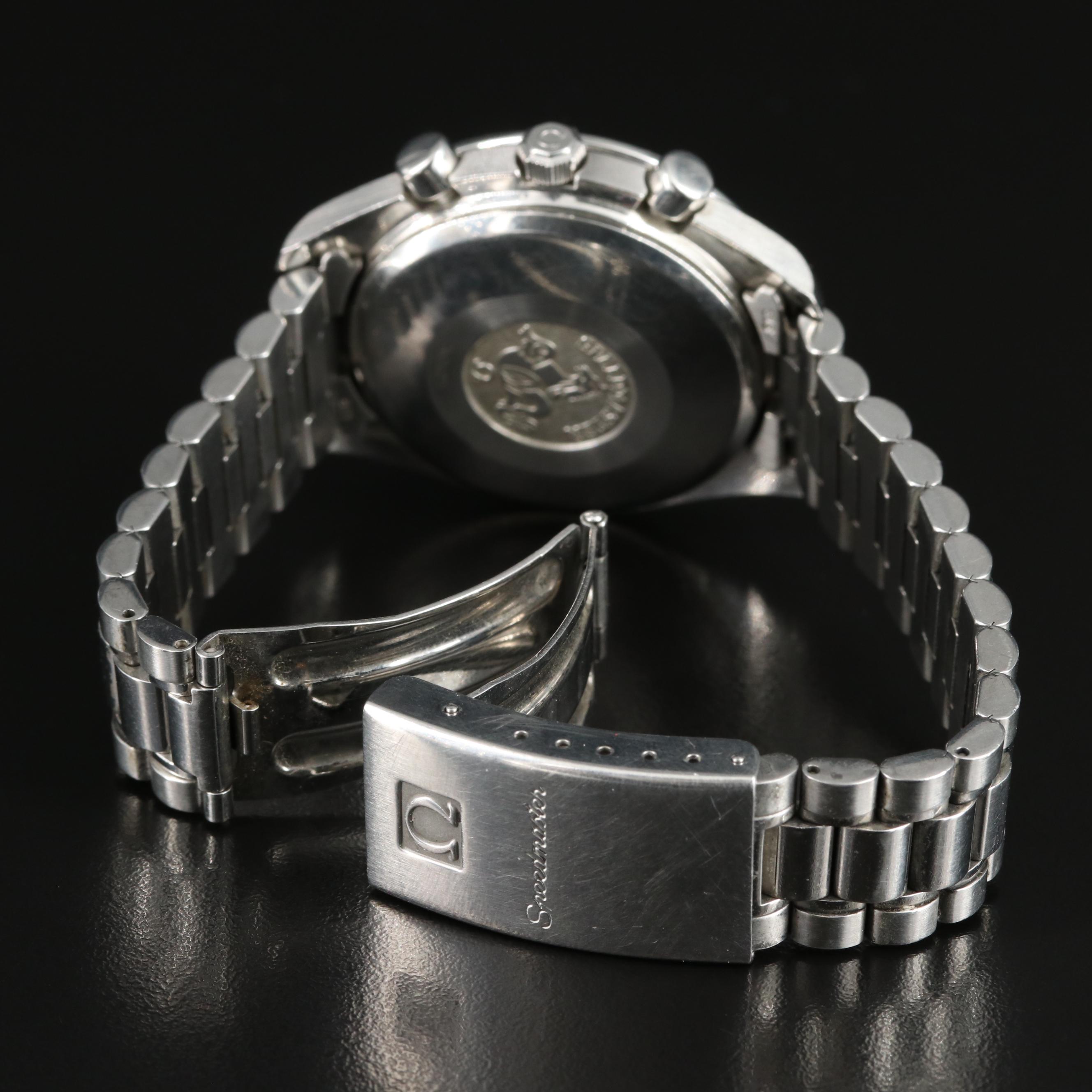 Omega Speedmaster Triple Calendar Silver Steel 39MM Automatic Watch