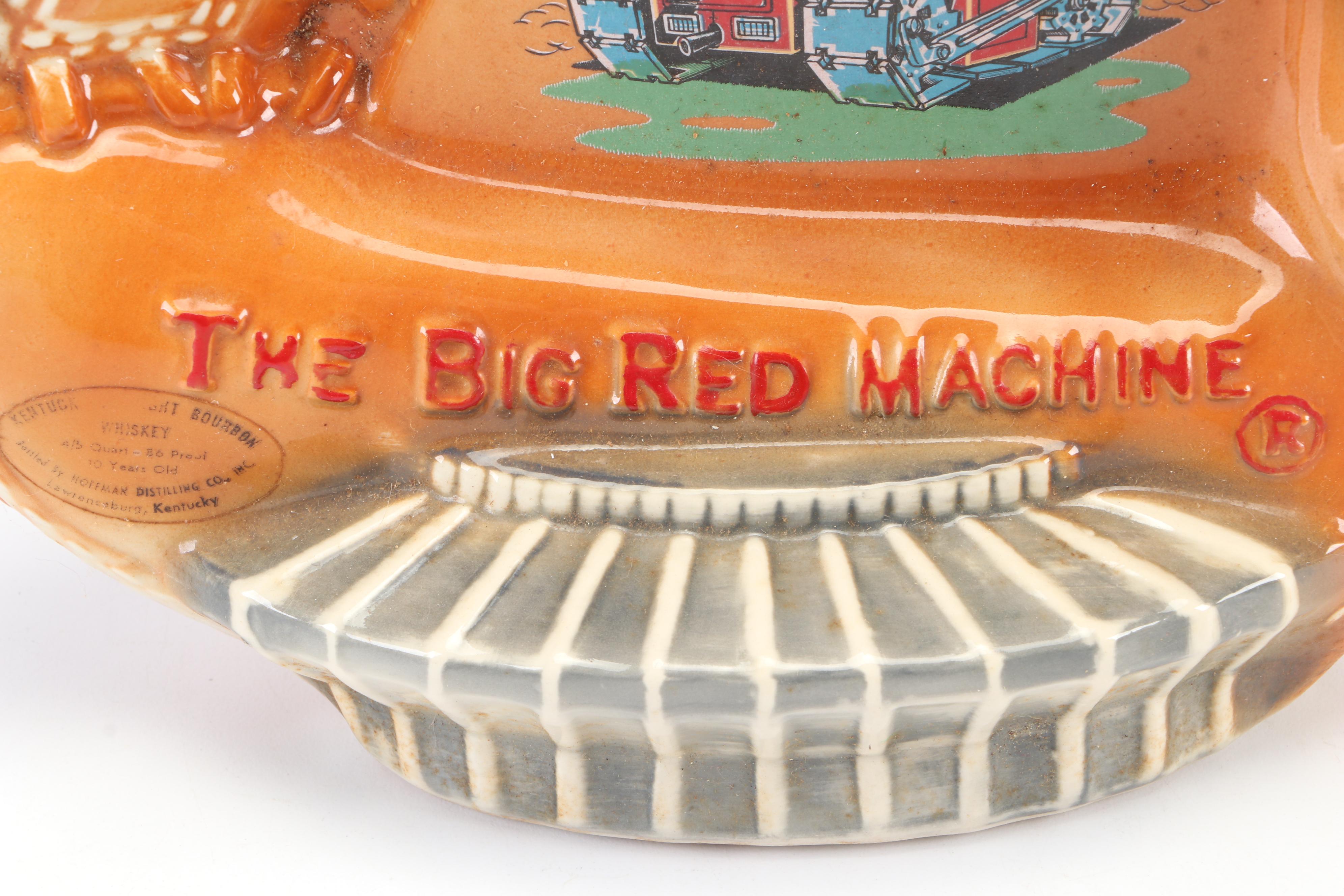 Vintage Cincinnati Reds "The Big Red Machine" Decanter with Baseball Top