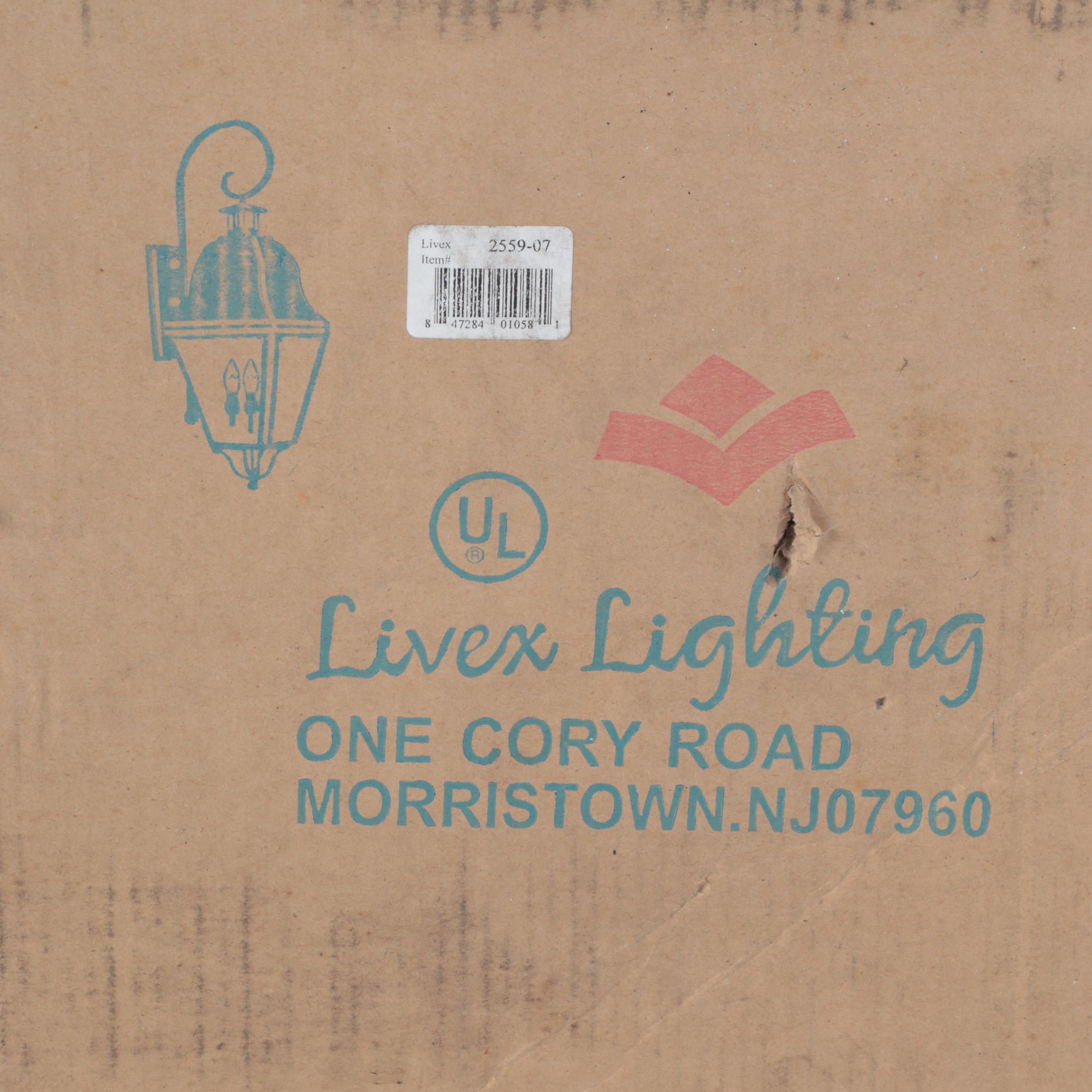 Livex Lighting "Amwell" Carriage Style Four-Arm Pendant Wall Light