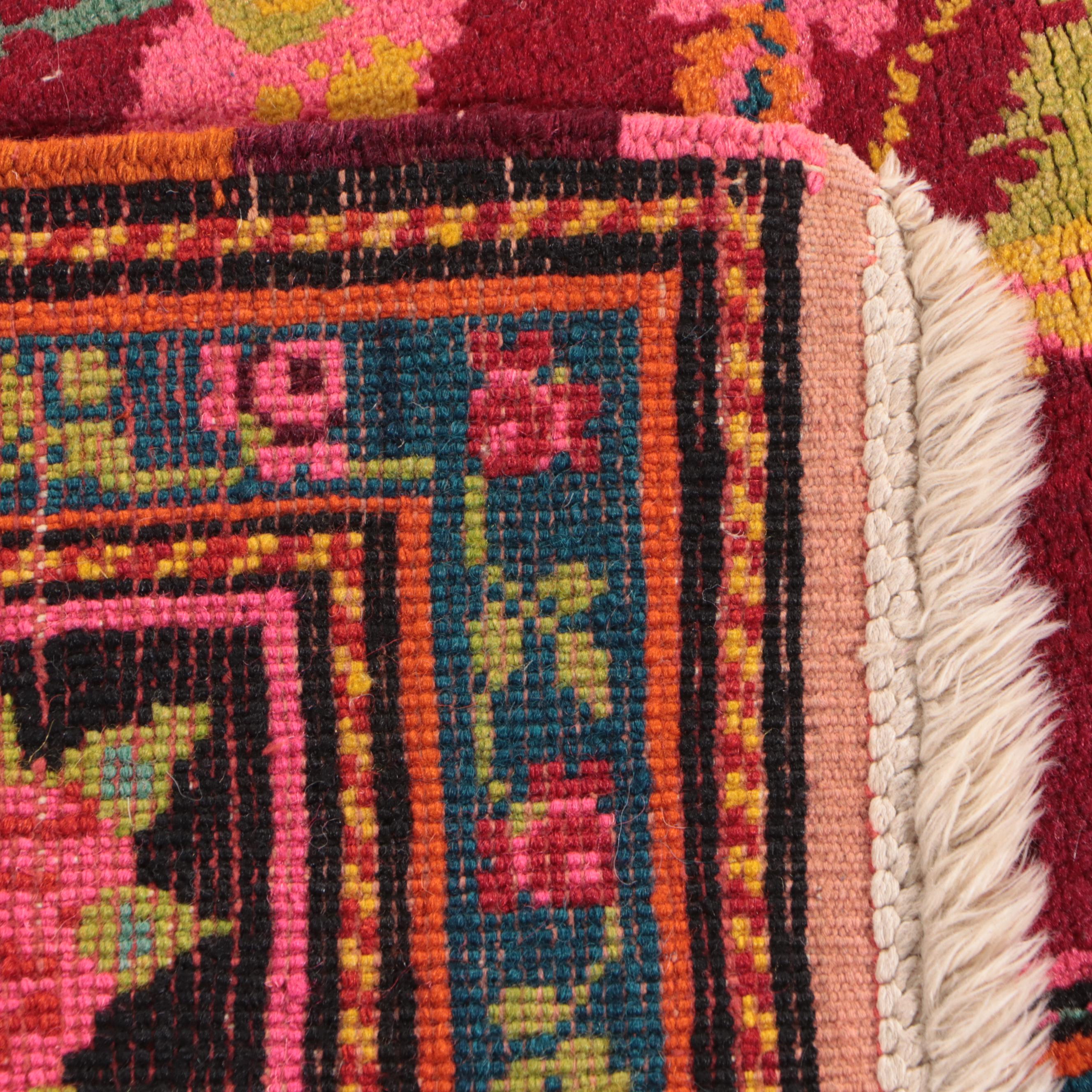 4'6 x 8'10 Hand-Knotted Caucasian Karabagh Area Rug