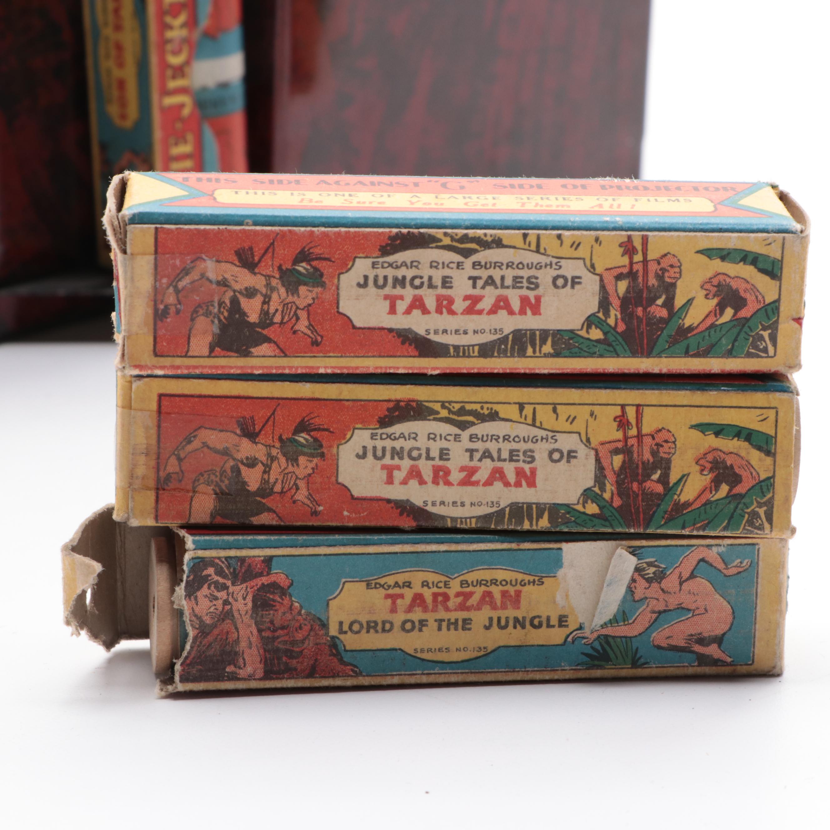 Movie-Jektor Projector with "Tarzan" Series and Other Films, 1930s