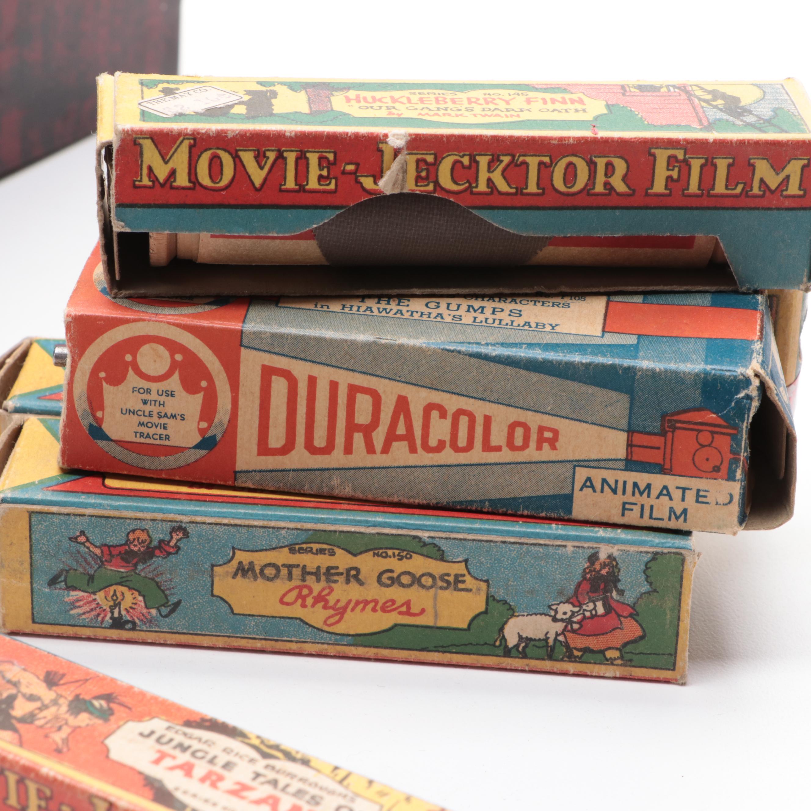 Movie-Jektor Projector with "Tarzan" Series and Other Films, 1930s