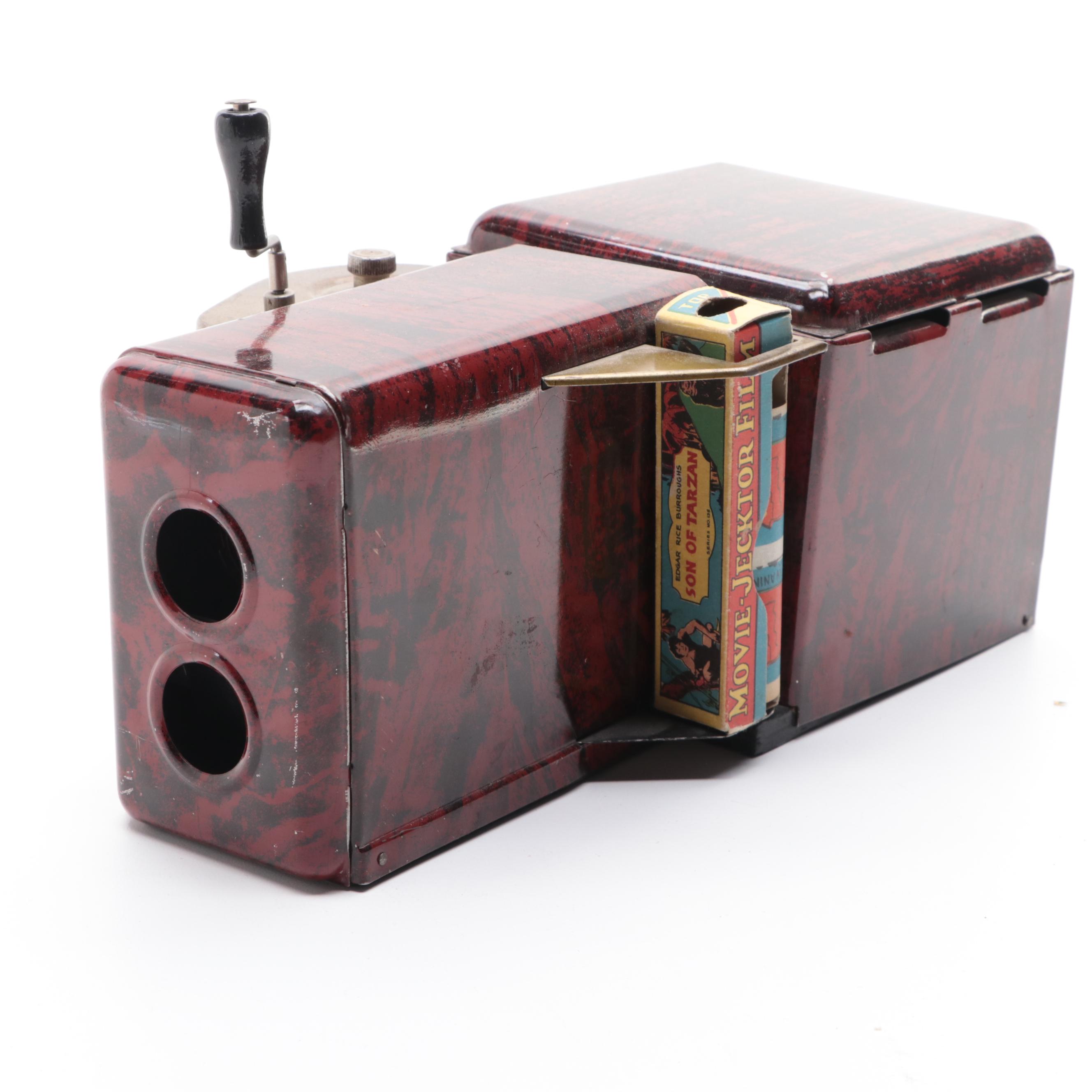 Movie-Jektor Projector with "Tarzan" Series and Other Films, 1930s
