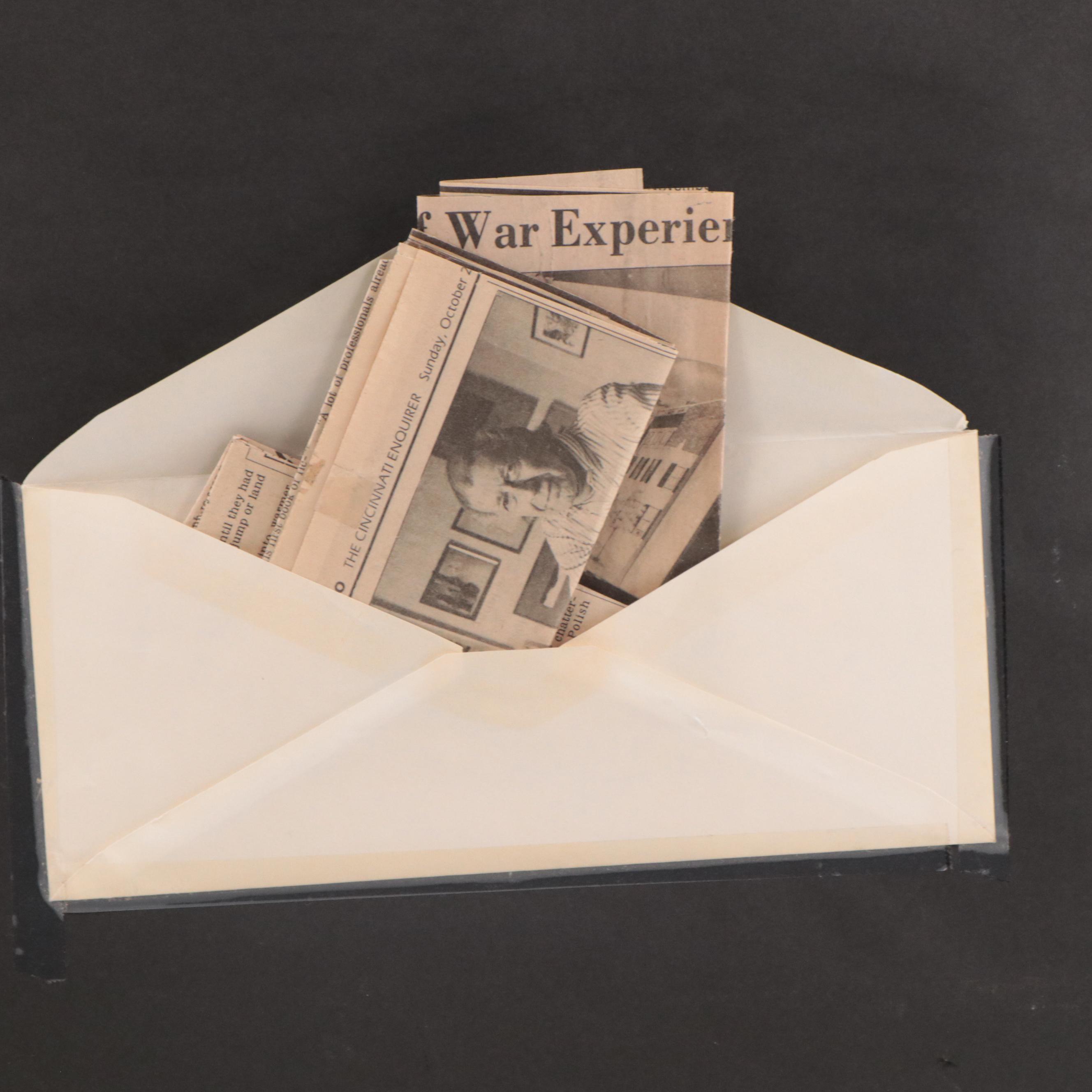 Mark Warren Watercolor Painting of Winter Harbor Scene