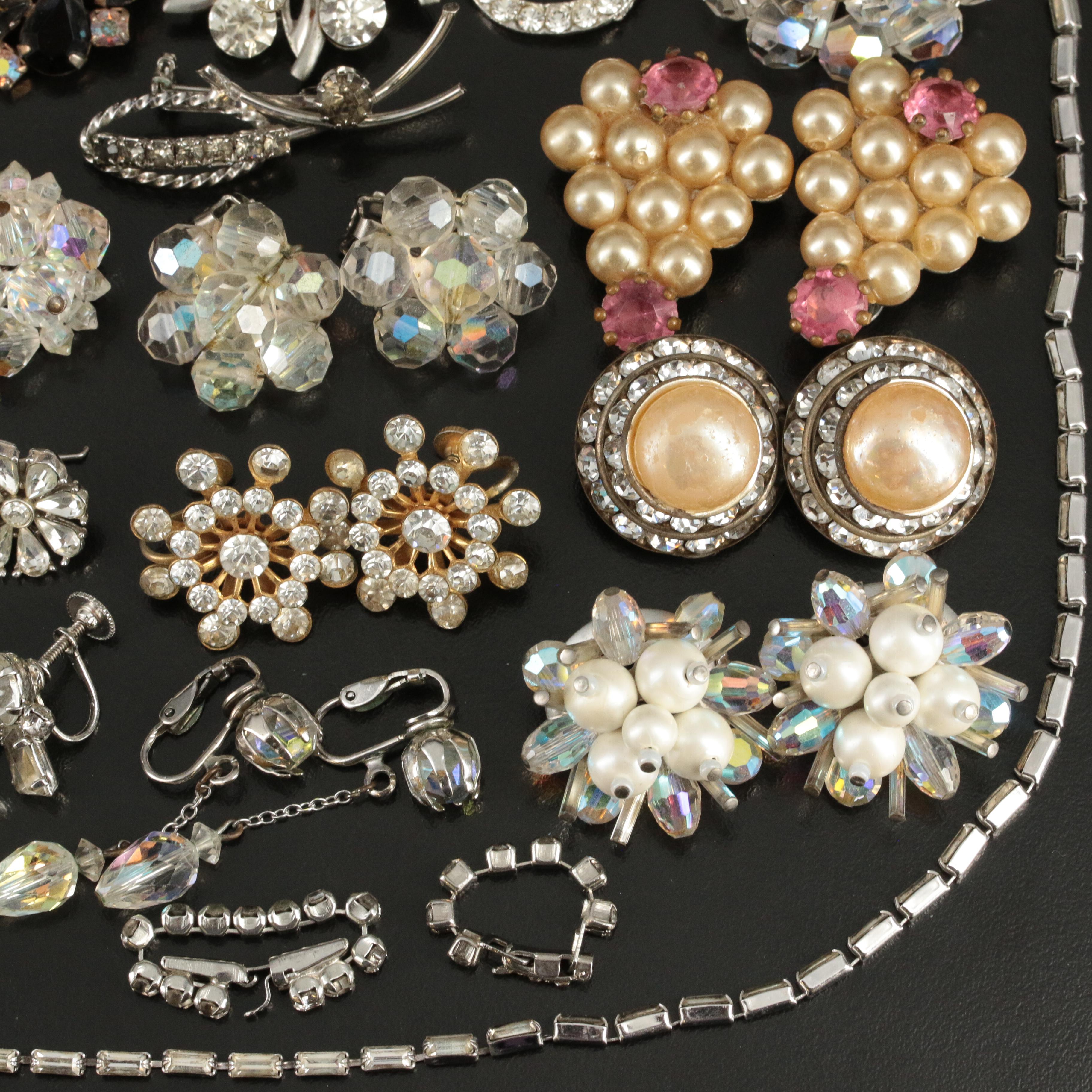 Antique and Vintage Rhinestone Jewelry Collection