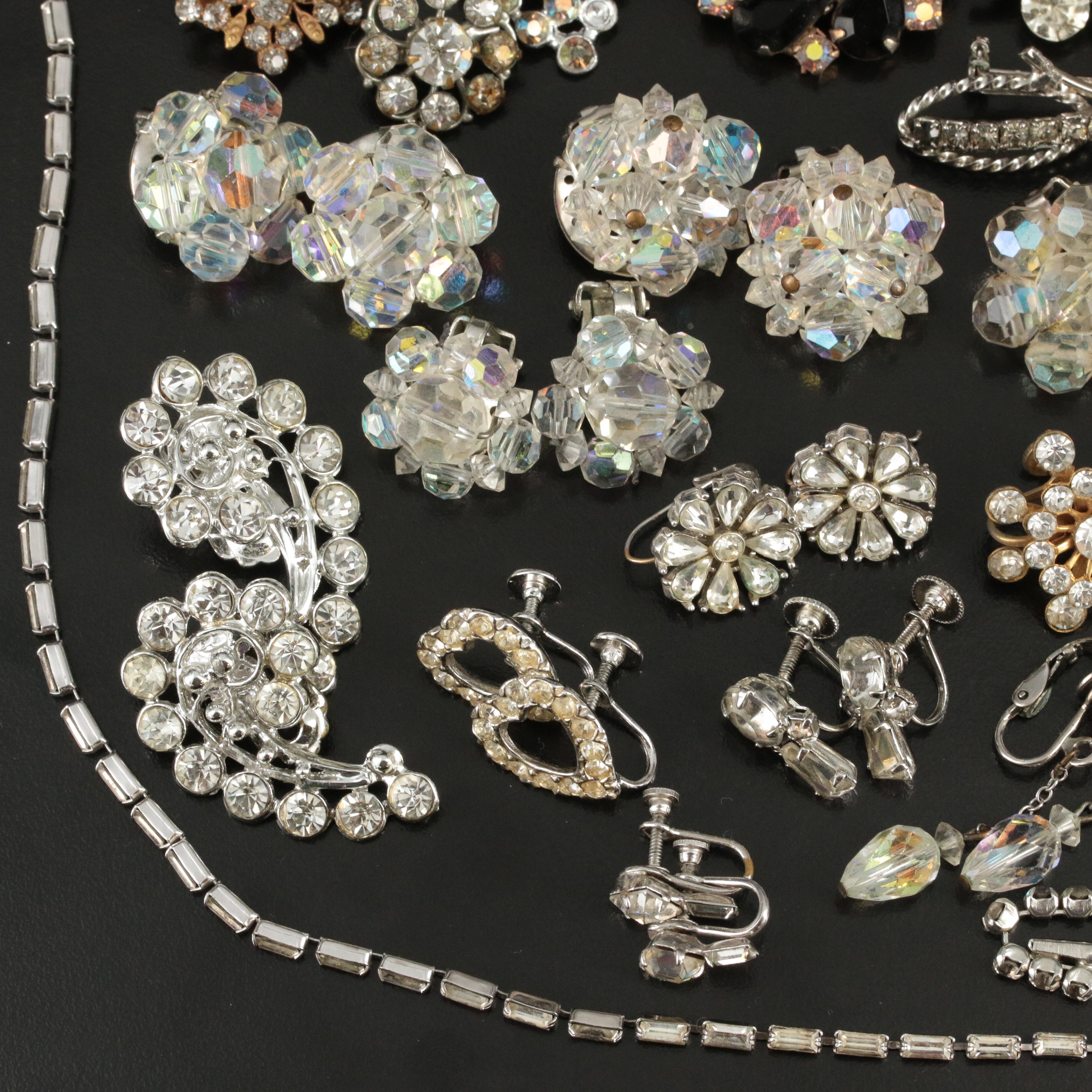 Antique and Vintage Rhinestone Jewelry Collection