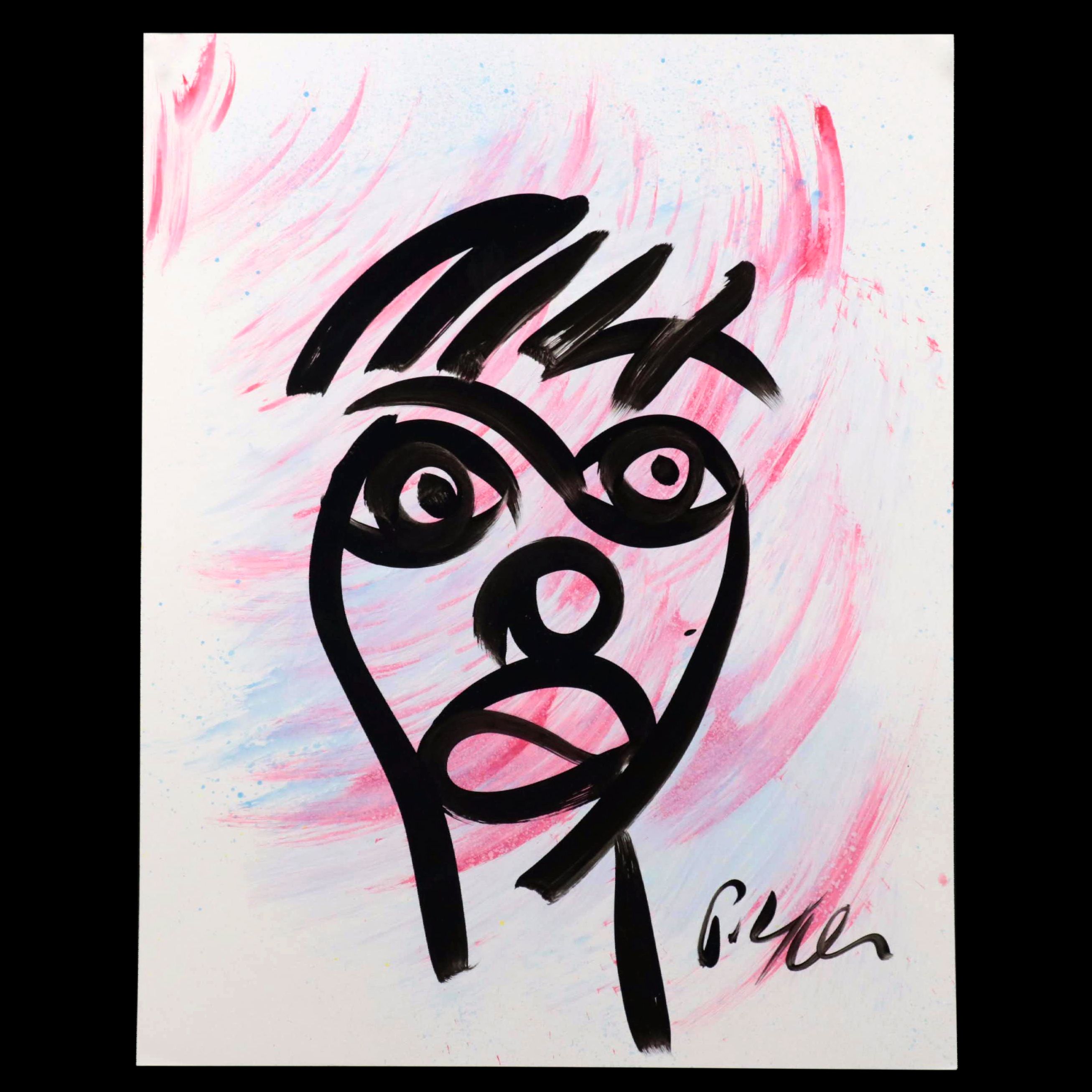 Peter Keil Abstract Acrylic Portrait