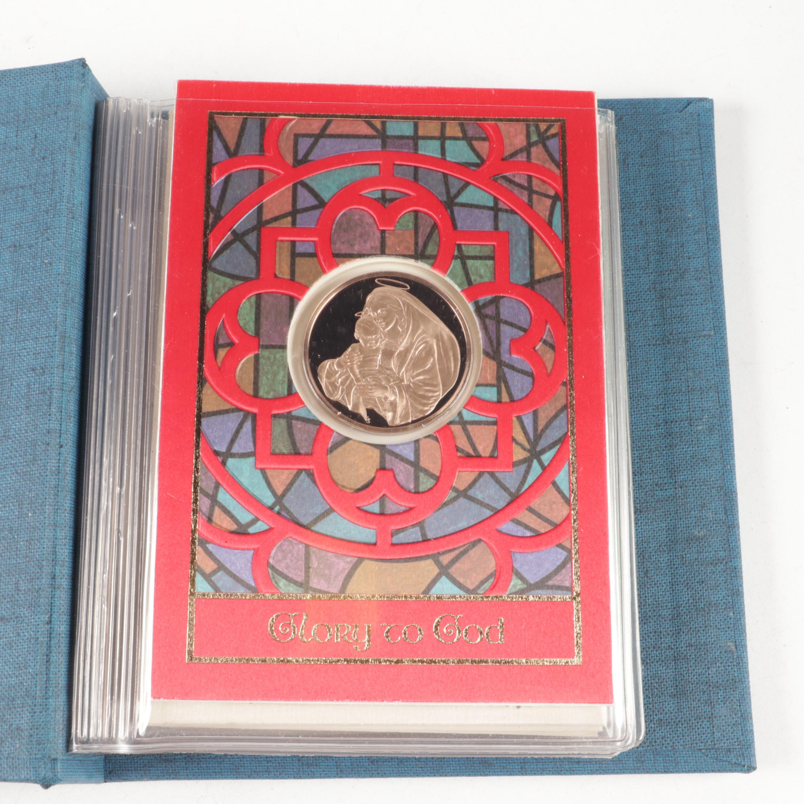 Franklin Mint Medallic Limited Edition Holiday Cards