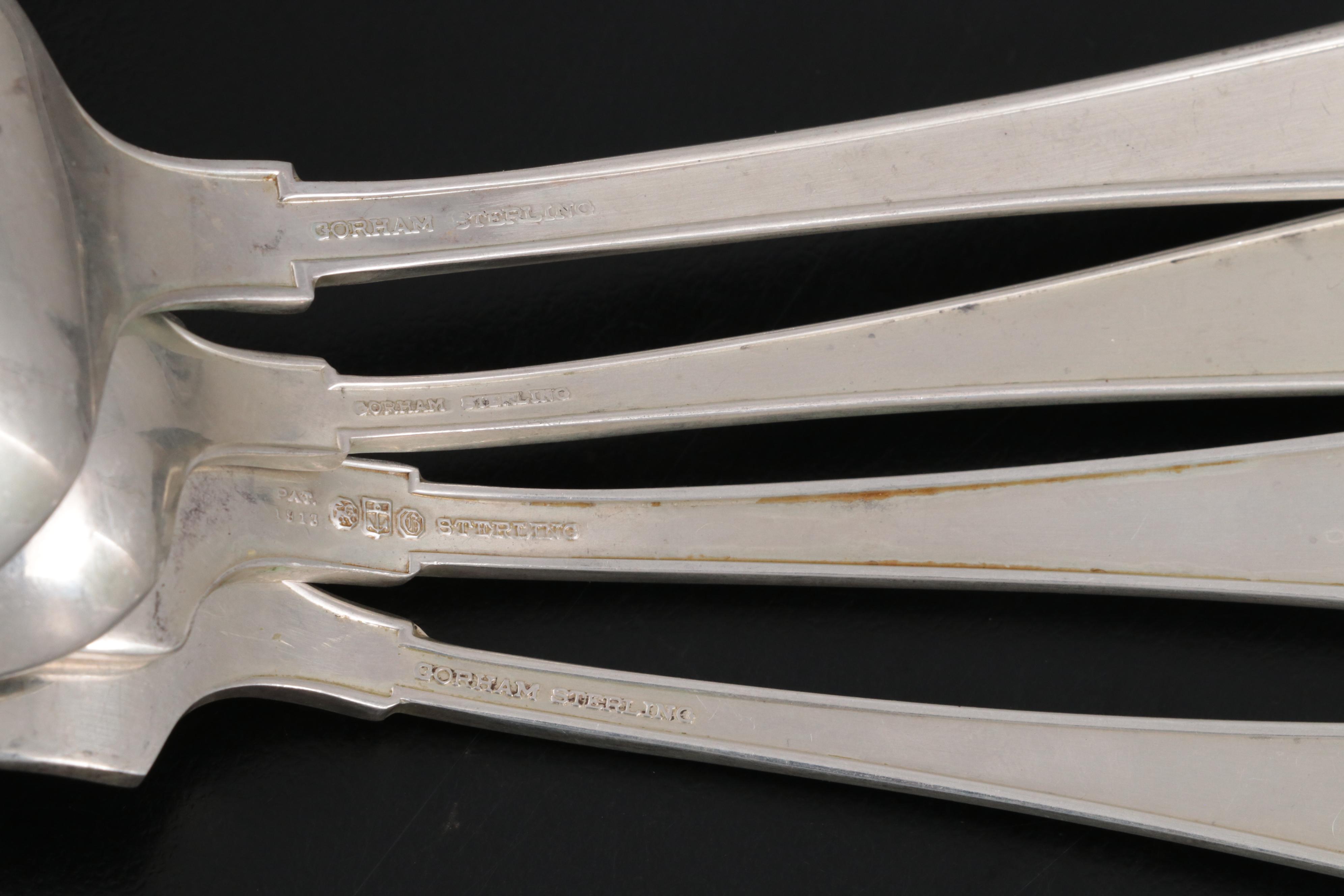 Gorham "Etruscan" Sterling Silver Flatware, Early to Late 20th Century