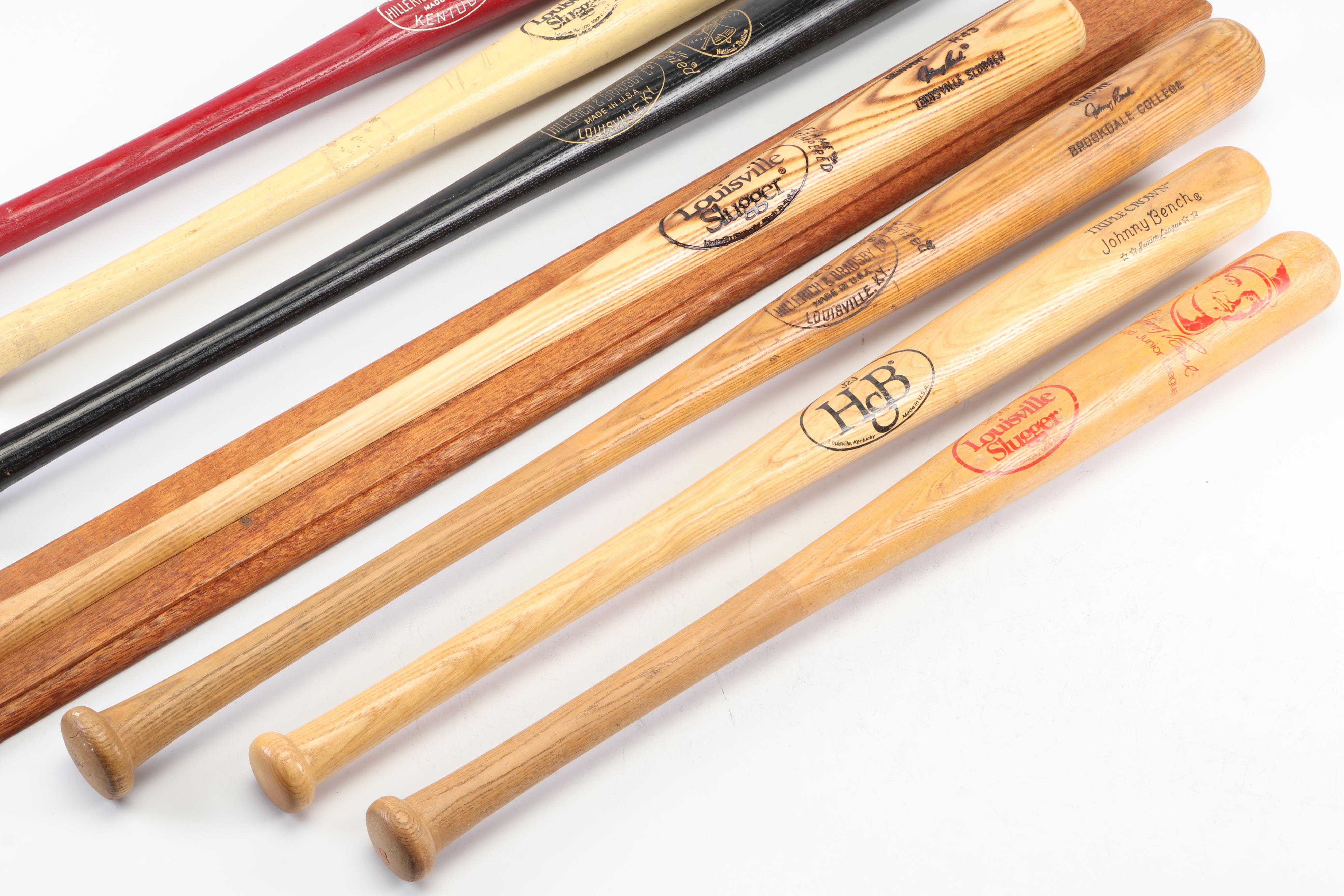 Johnny Bench Signature Model Hillerich & Bradsby Wooden Baseball Bats