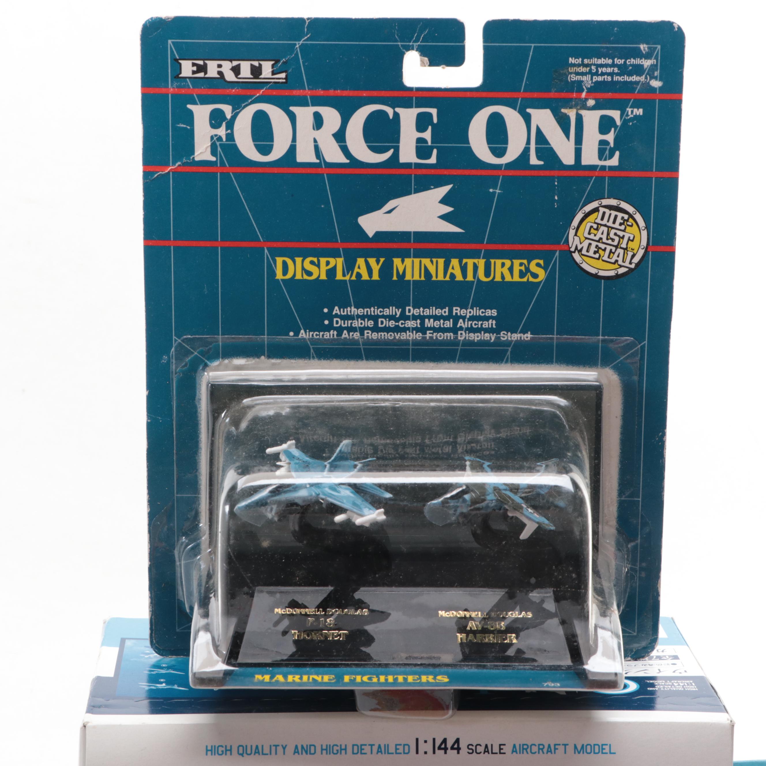 Ertl "Force One" Diecast Marine Fighter Jets With More Model Kits and Airplanes