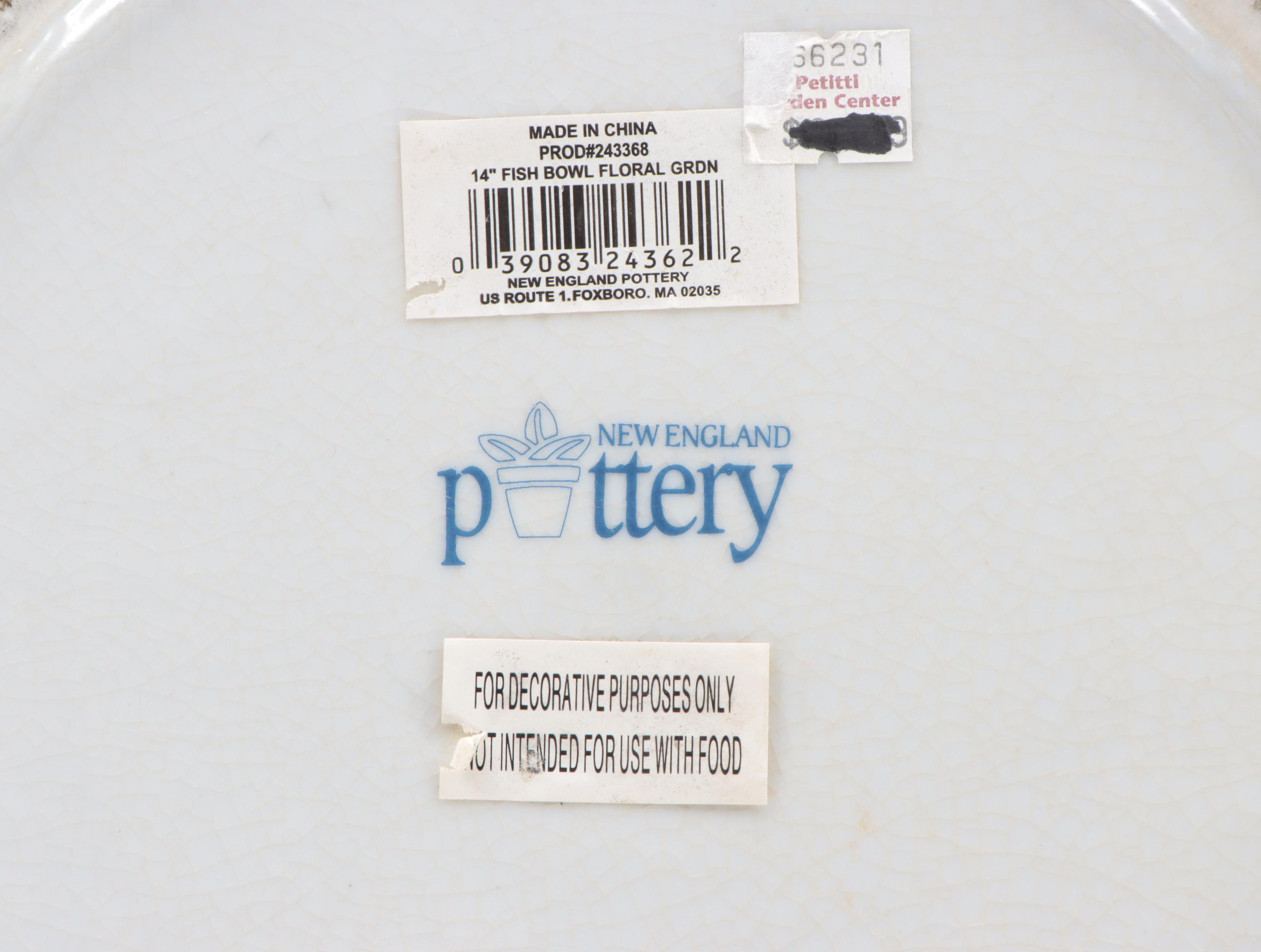 New England Pottery with Other Ceramic Planters